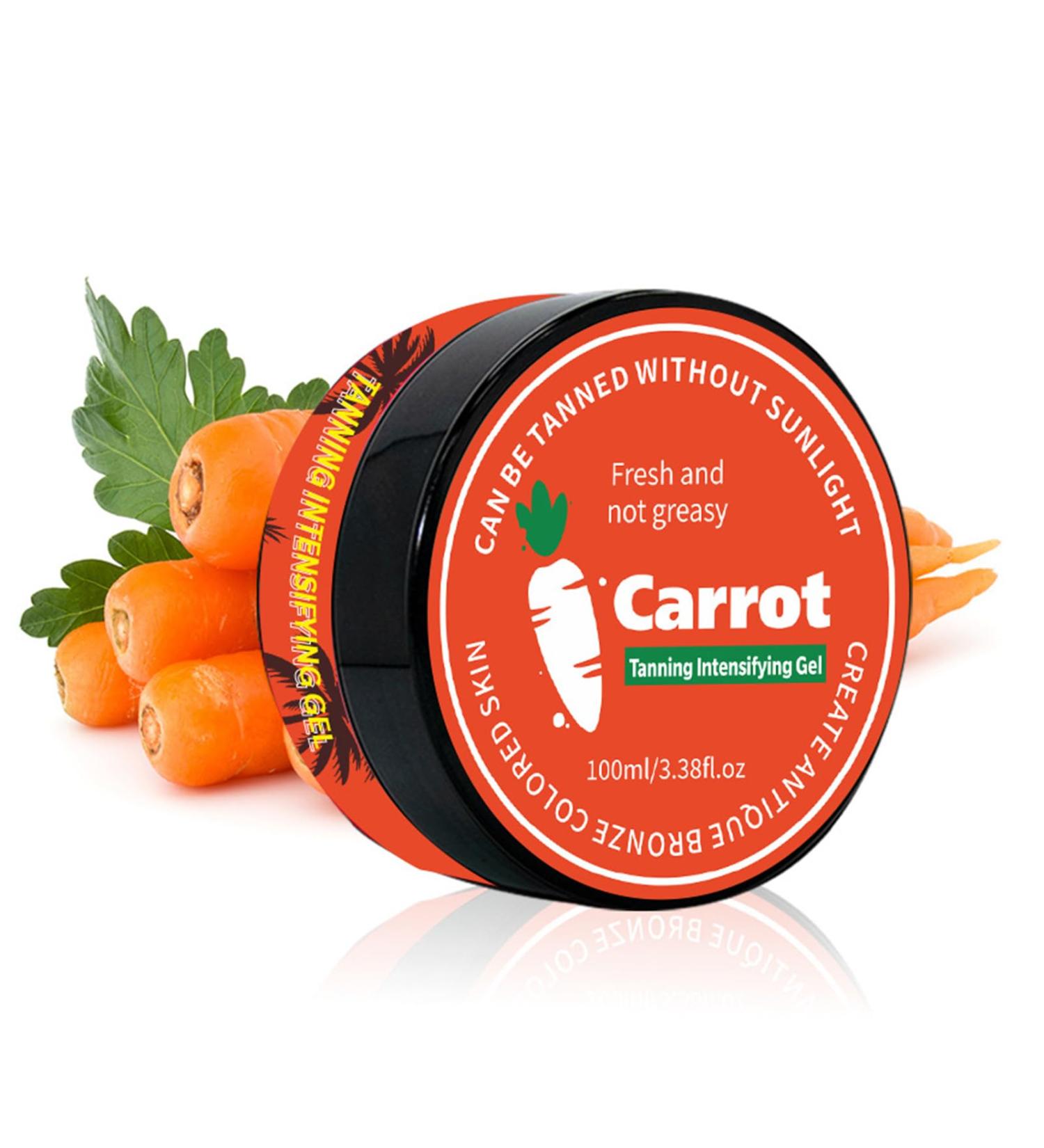 Tanning Accelerator Cream - Sunbed Cream with Carrot - Sunbed Tanning Accelerator - Carrot Tan Enhancers & Accelerators - Achieve a Natural Tan with Natural Ingredients - 100g - Buy Online on GoSupps.com