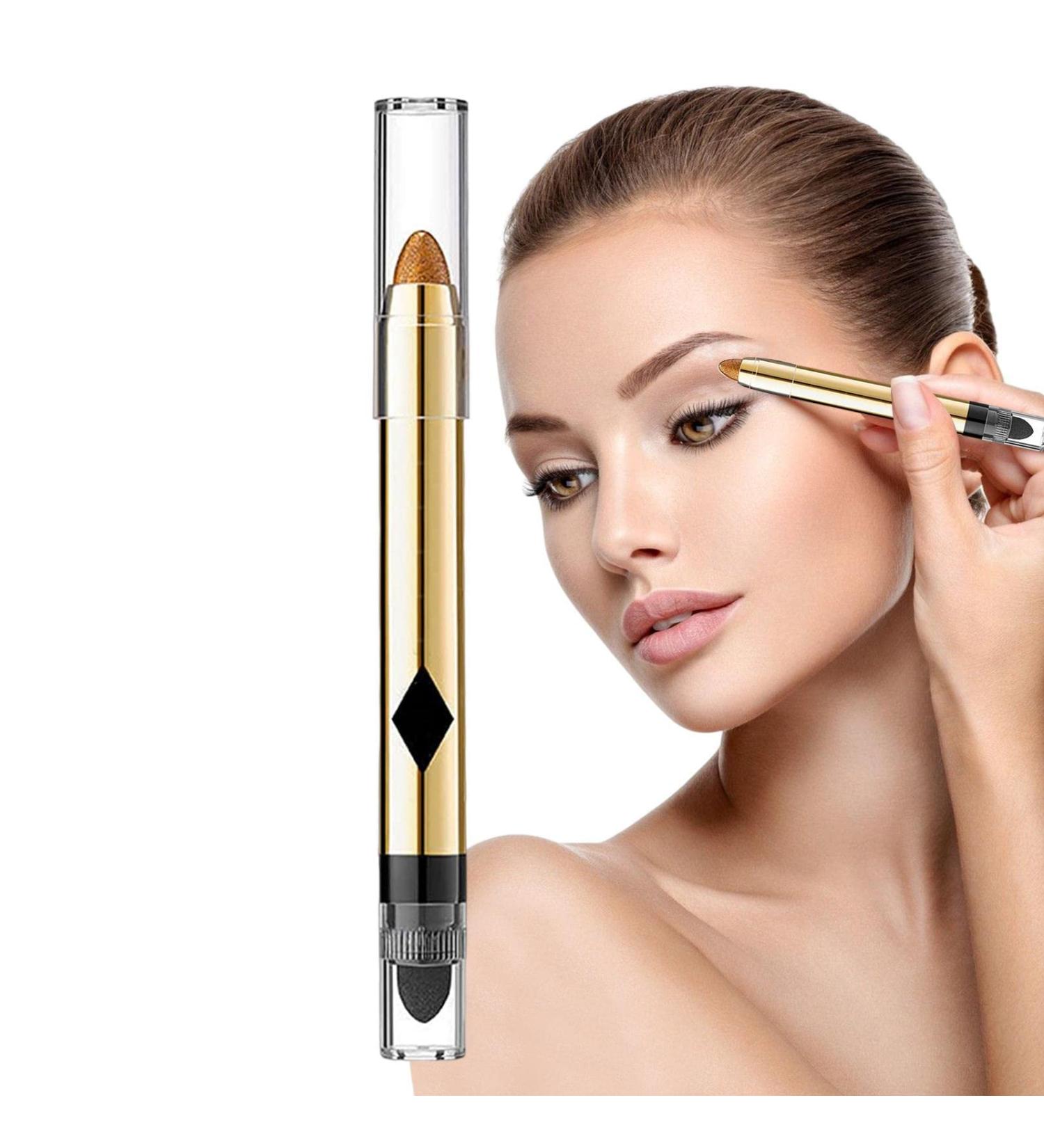 Eyeshadow Stick | Double-Ended Pearlescent Eye Shadow Pencil Crayon | Highlighter Makeup Stick Eye Shadow Stick Fine Eyeliner Frifer 04# - Buy Online on GoSupps.com