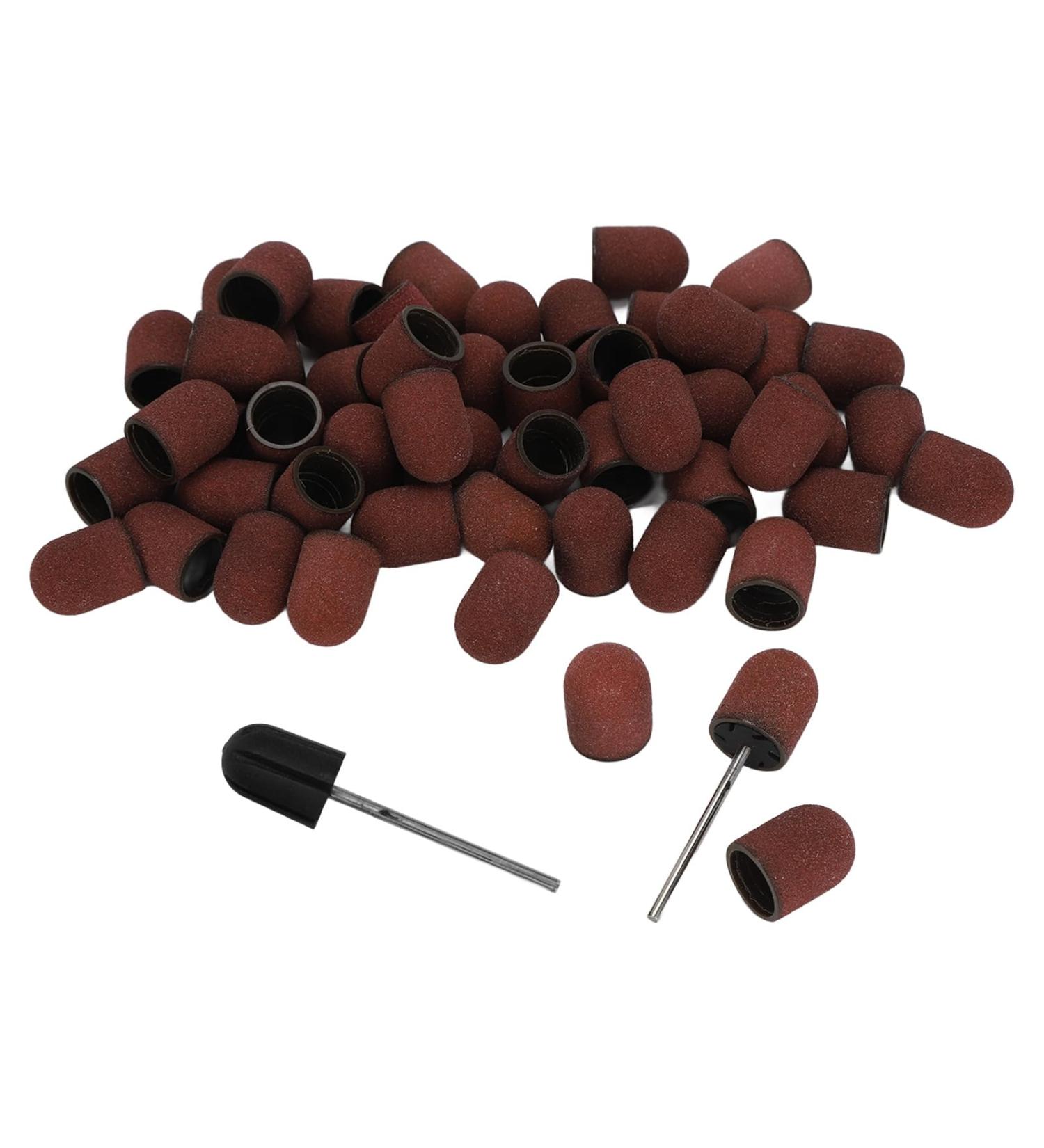 Nail Drill Bits Set with Shaft Polishing Grinding Bands for Manicure with Easy Installation Sanding Caps for Nail Art Designed for Polishing and Trimming Nails - Buy Online on GoSupps.com