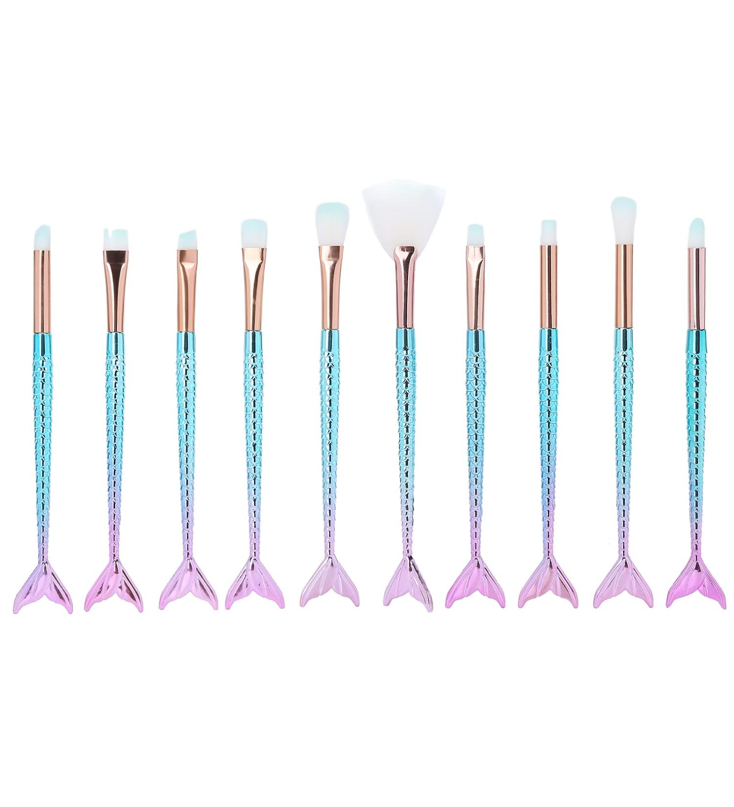 Soft 10PCS Makeup Brushes Set | Professional Blending & Cosmetics Tools for Eyes Blush & More - Buy Internationally - Buy Online on GoSupps.com