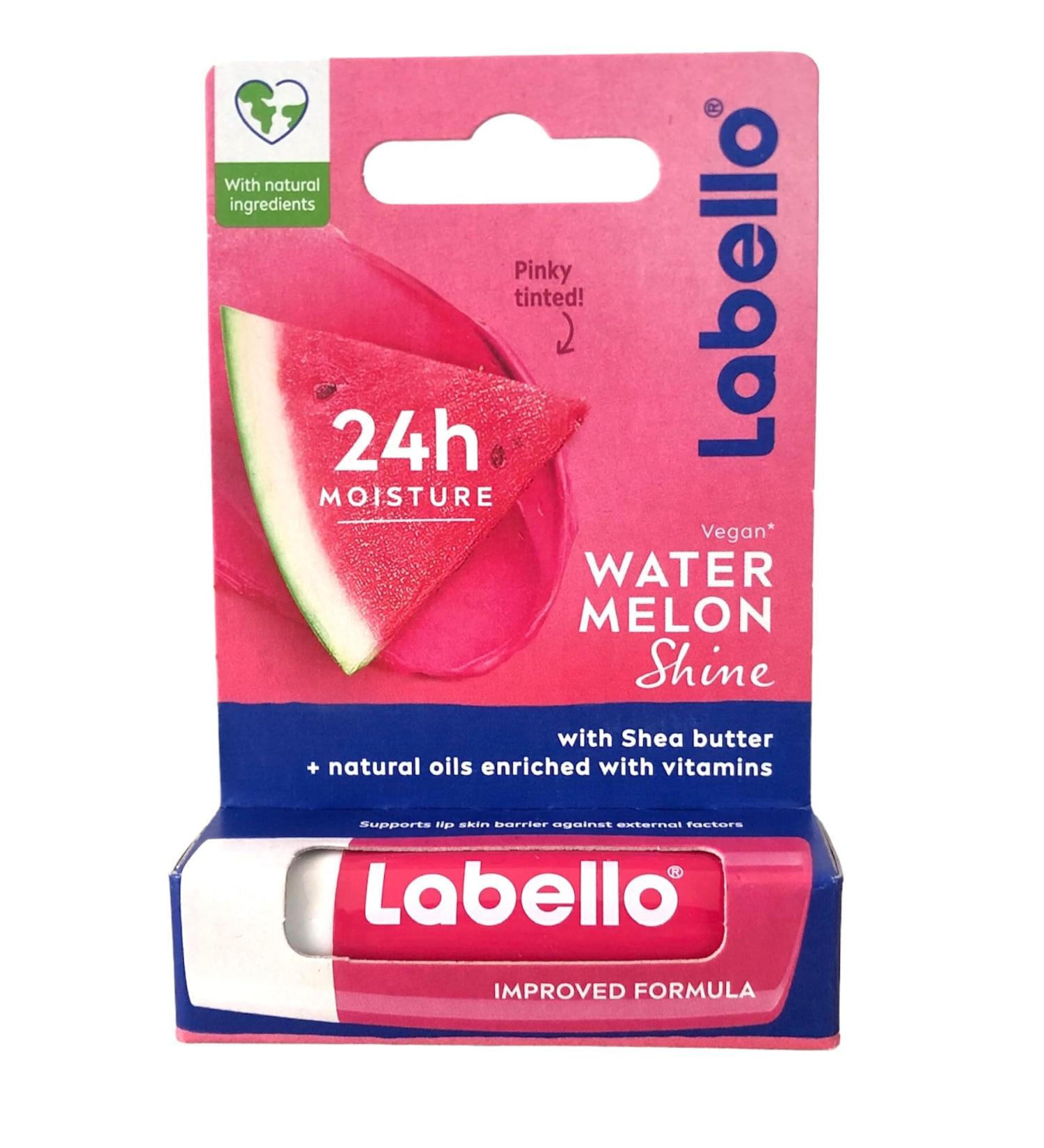 Pack of 6 Labello Watermelon Shine Lip Balm - 4.8g | Hydrating Lipcare for Soft Lips - Buy Online on GoSupps.com