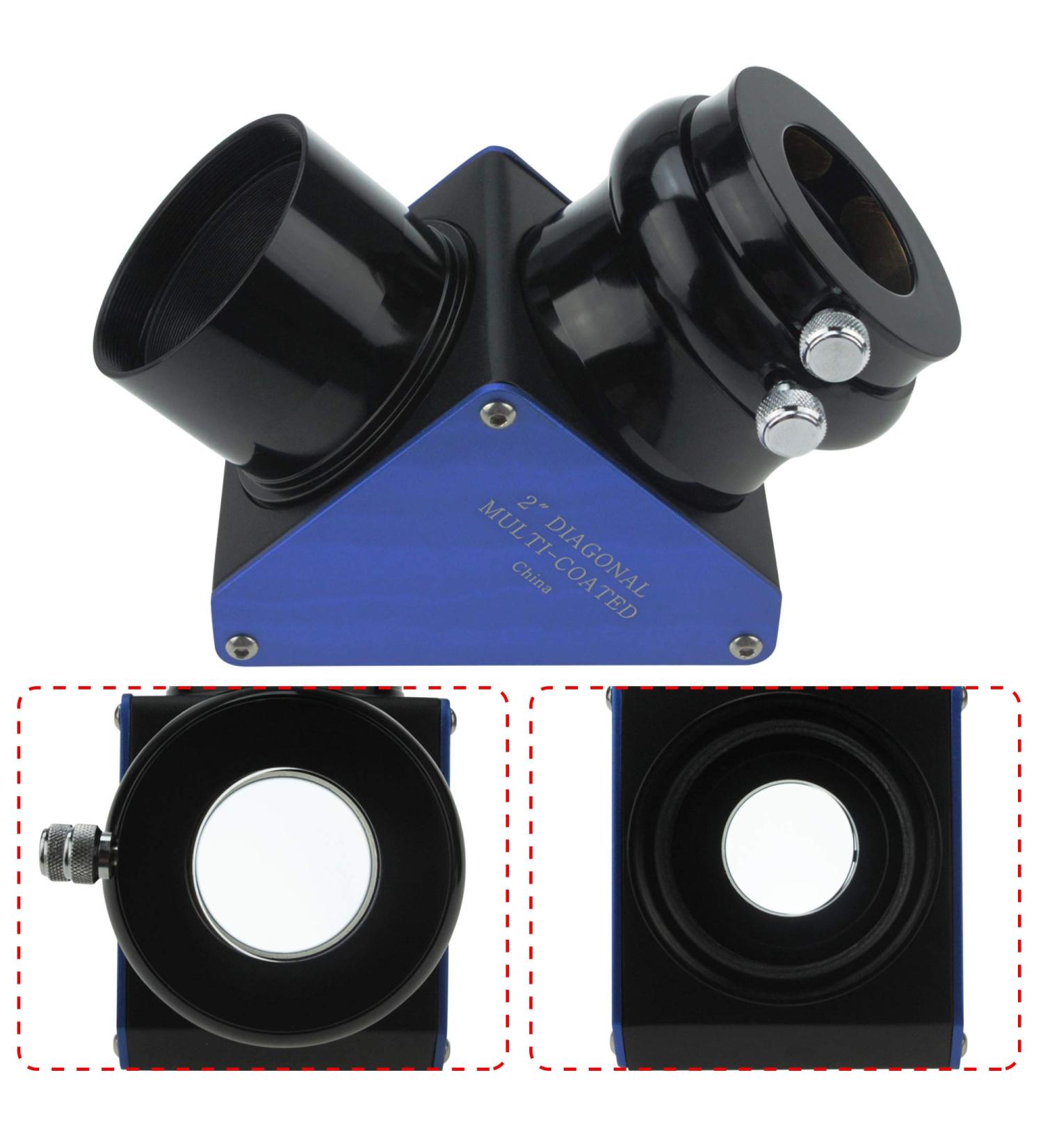 Astromania 2 90-Degree 99% Enhanced Dielectric Diagonal Mirror - Brighter Image for Stellar Views - Buy Online on GoSupps.com