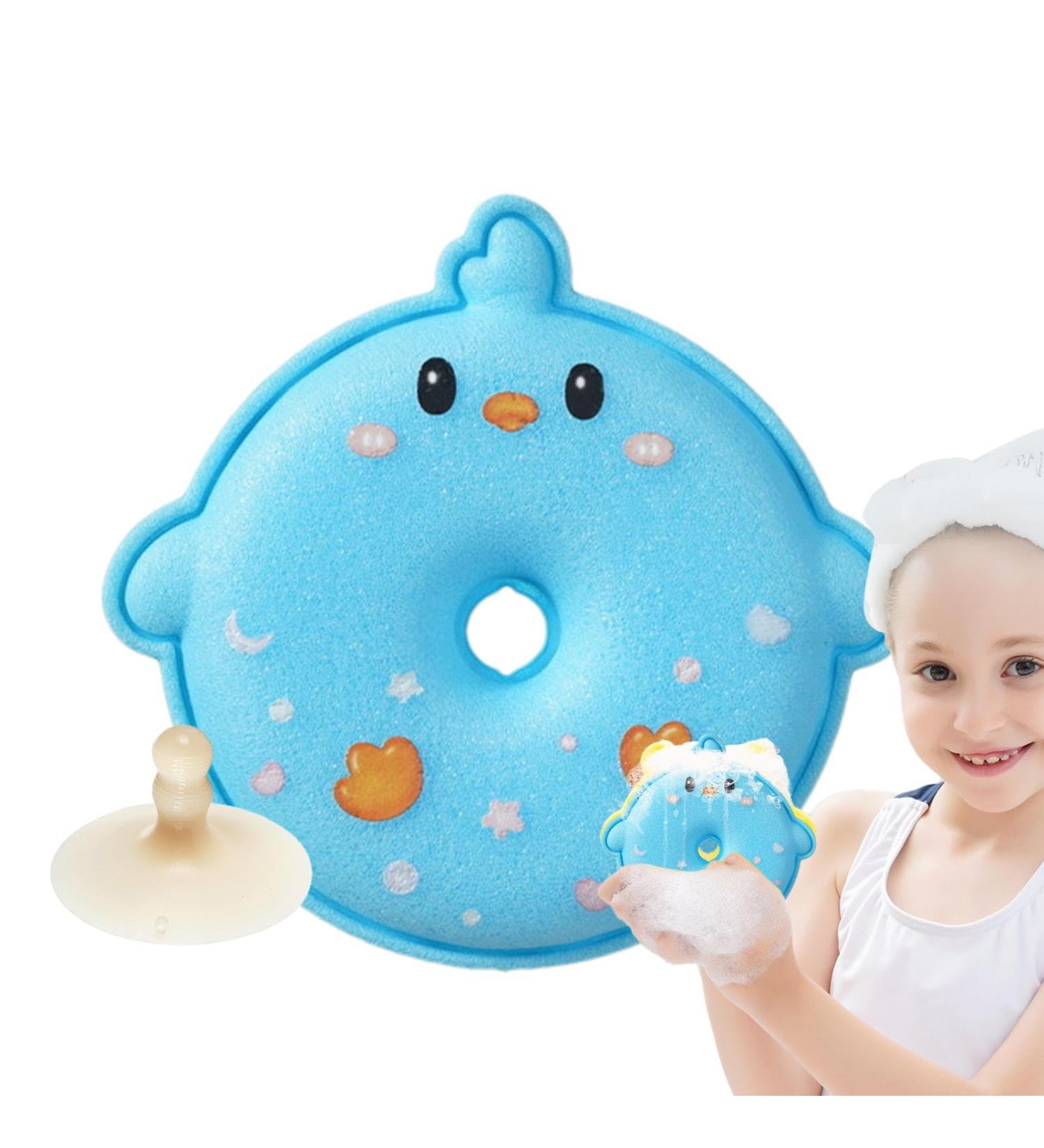 Joberio Children's Bath Sponge - Children's Bath Sponge Ball Honeycomb Design Bathing Accessories for Travel Hotel Bathroom Home and Dormitory Blue - Buy Online on GoSupps.com