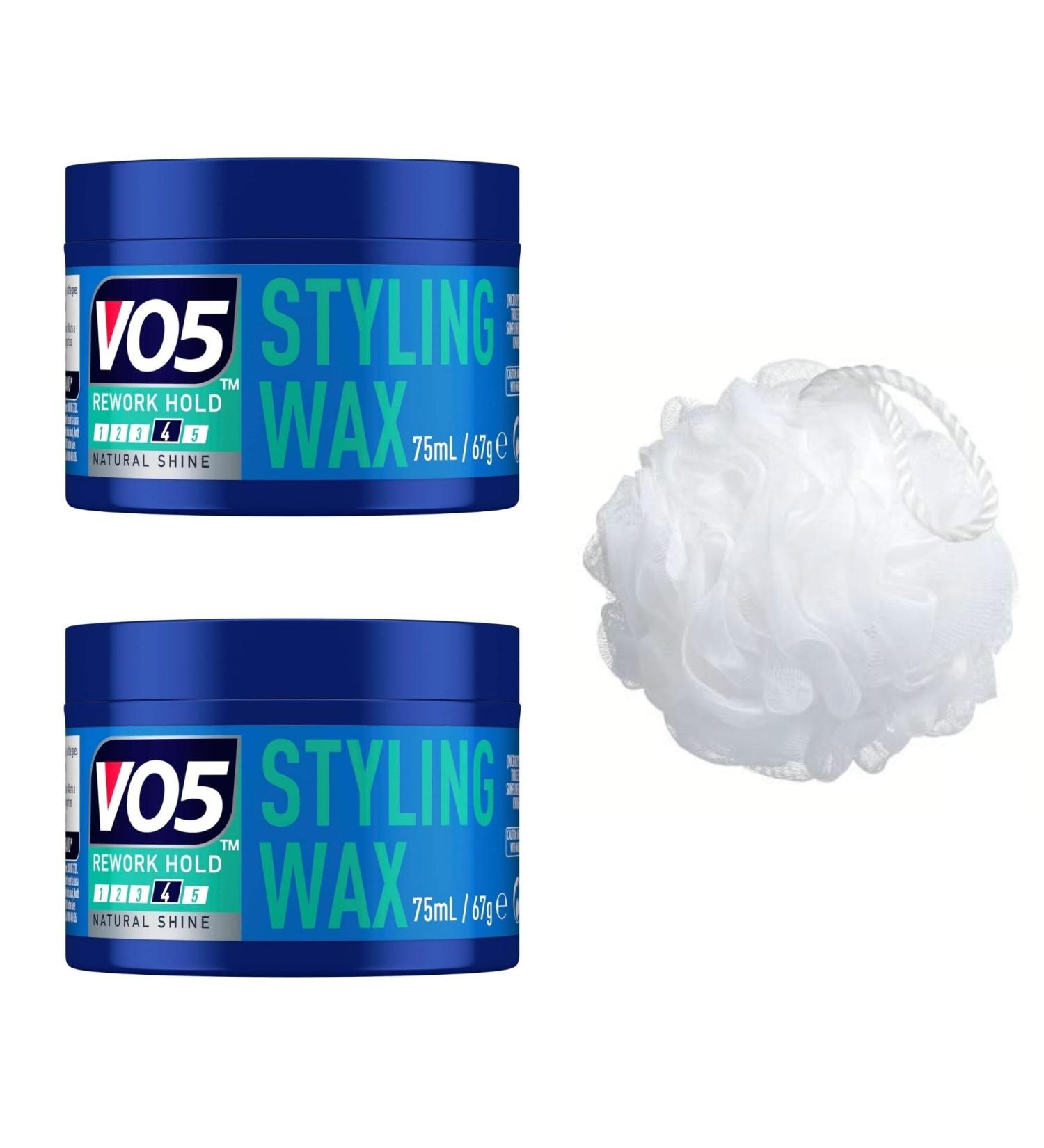 Set of 2 Vo5 styling wax 75 ml with shower puff - Buy Online on GoSupps.com