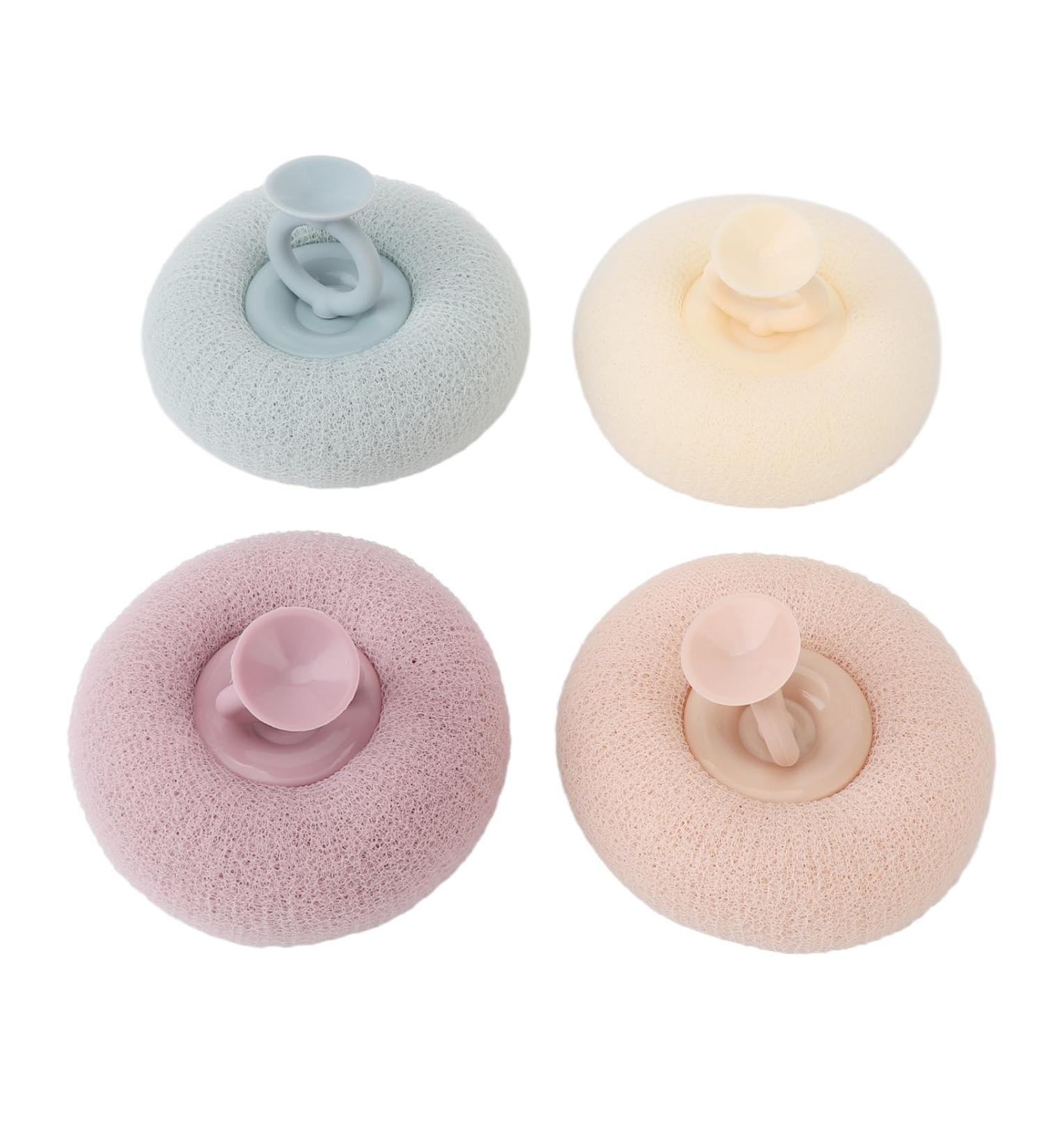 Deep Cleaning Massage Base Scrubber with Suction Cup | Ergonomic Foam Shower Scrubber for Adults - Comfort & Efficiency - Buy Online on GoSupps.com