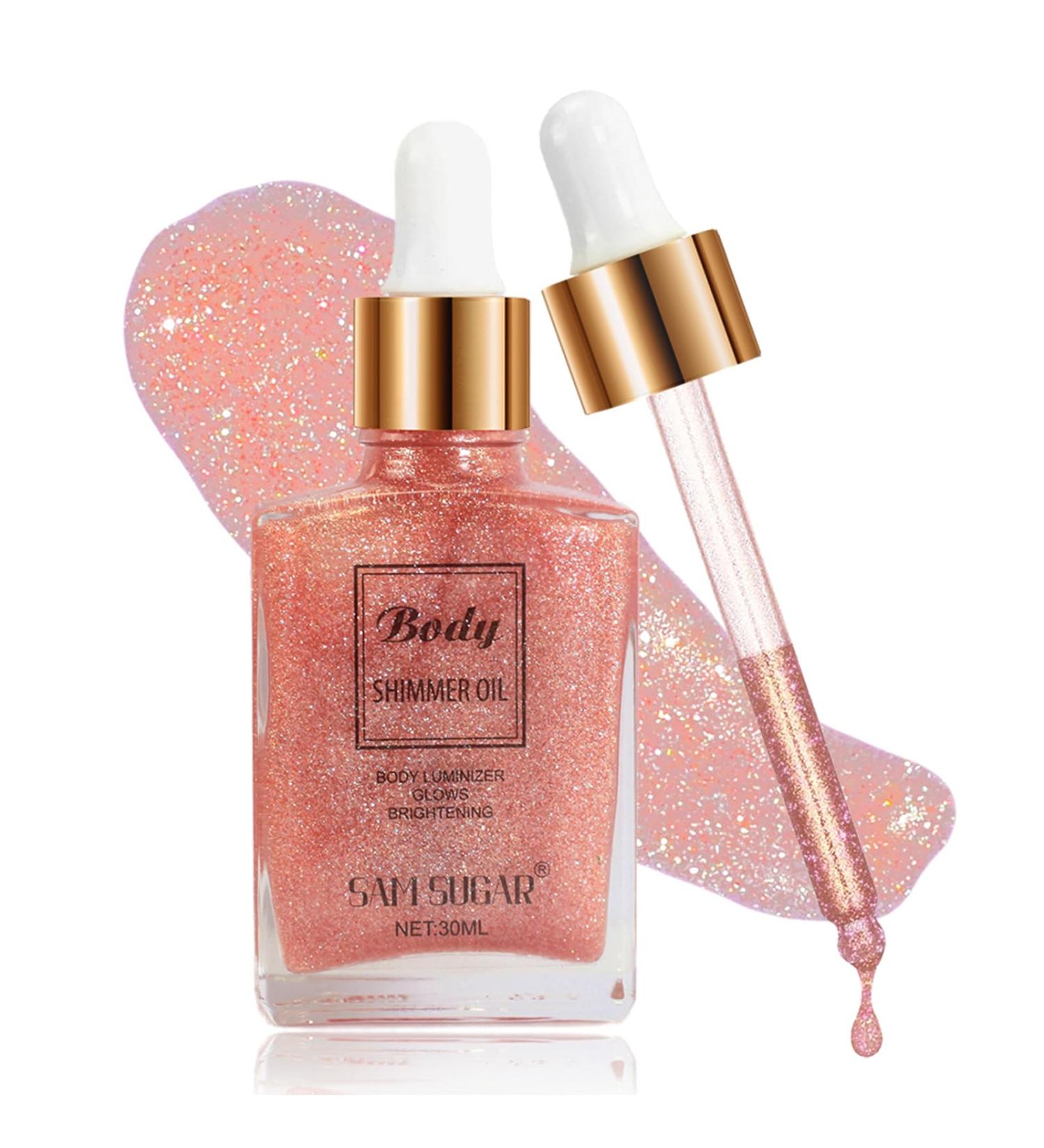 Body Shimmer Oil - Waterproof Bronze Luminizer for Face & Body | Long Lasting Moisturizing Glow | Natural Ingredients | 1 Fl Oz - Buy Online on GoSupps.com