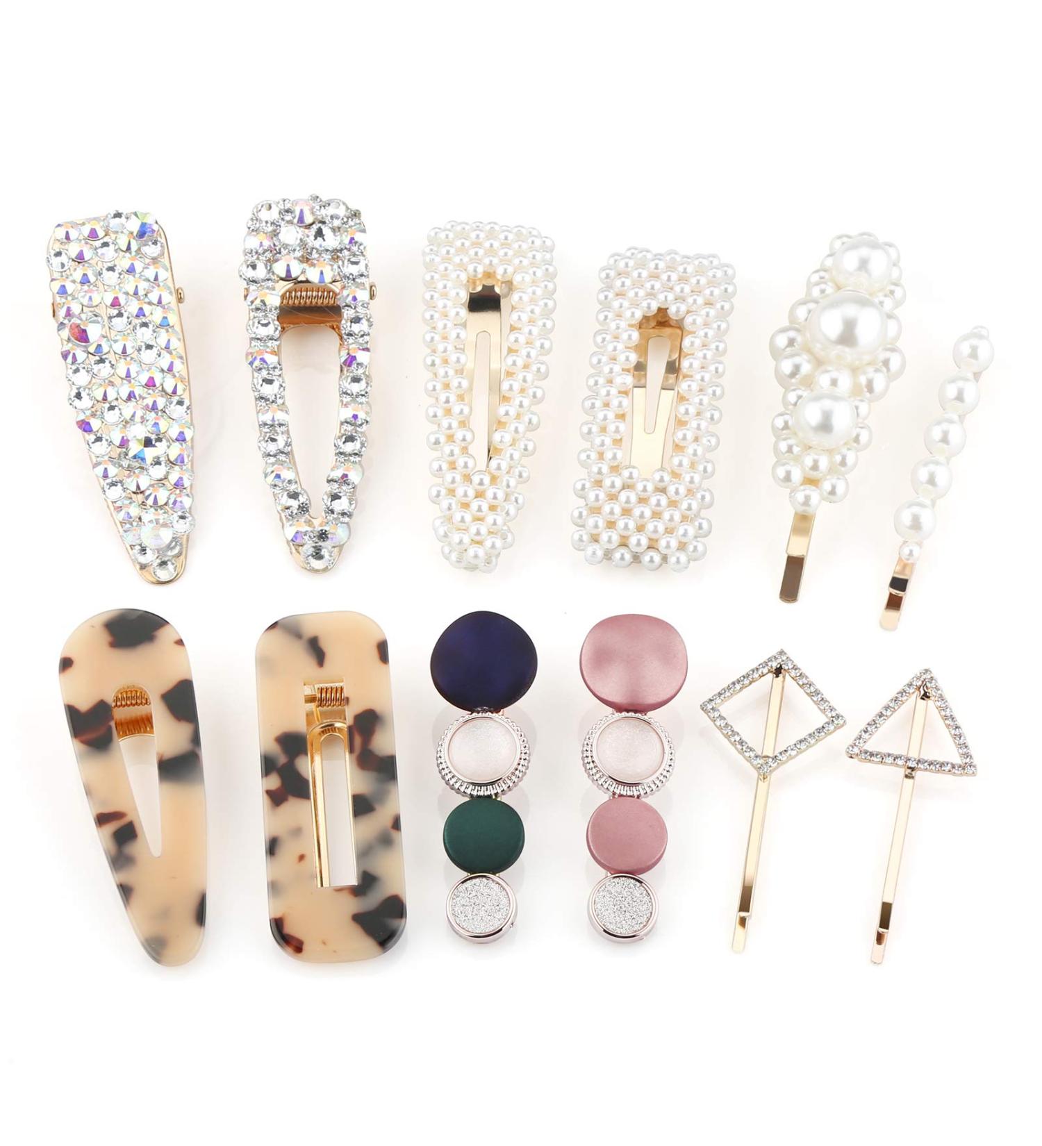 Makone Pearl Hair Clips - 12 Pack Women's Hairpins & Accessories for Weddings & Parties - Buy Online on GoSupps.com