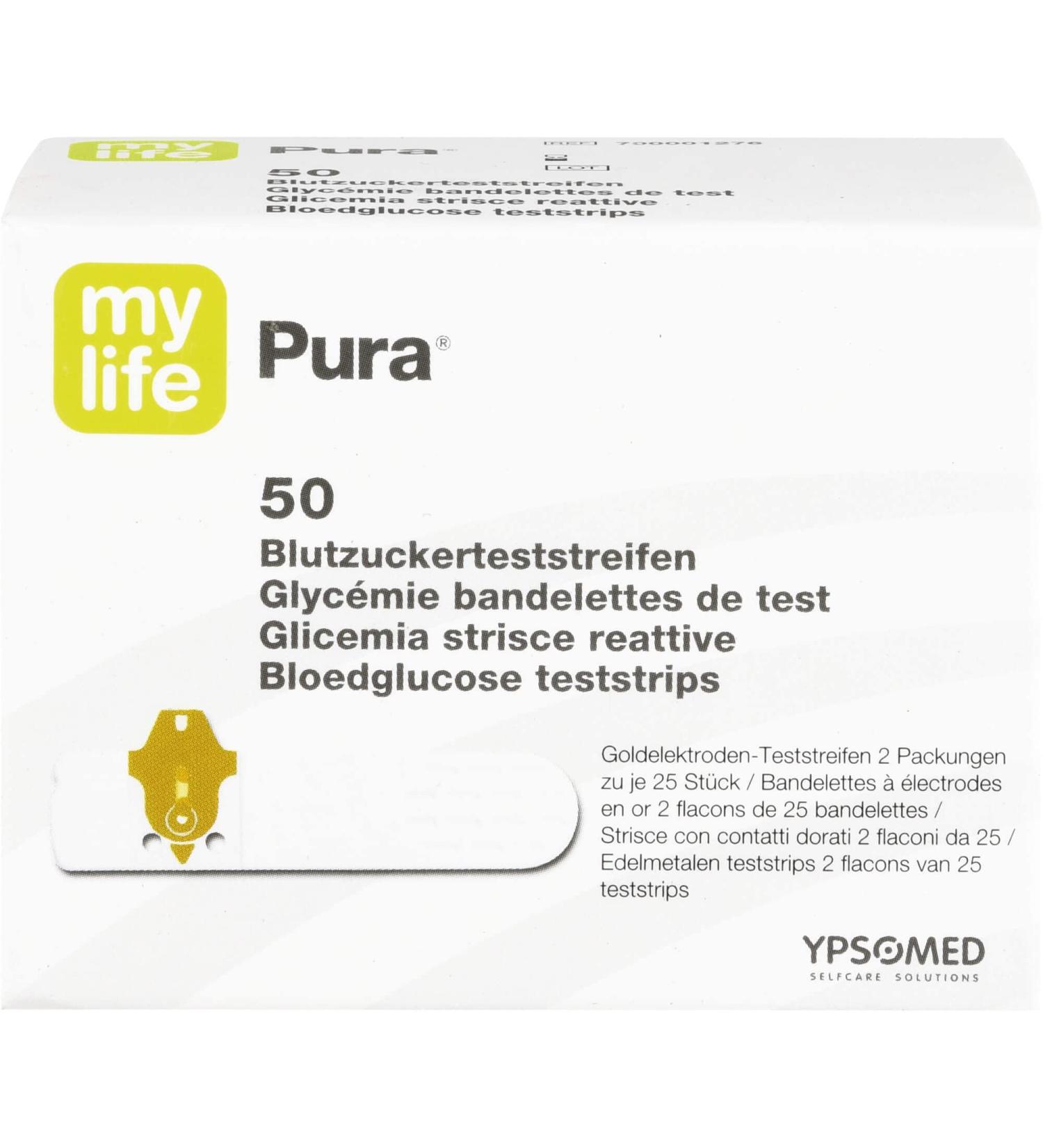 Buy mylife Pura Blood Sugar Test Strips - 50 pcs | Accurate & Reliable | Fast International Shipping - Buy Online on GoSupps.com
