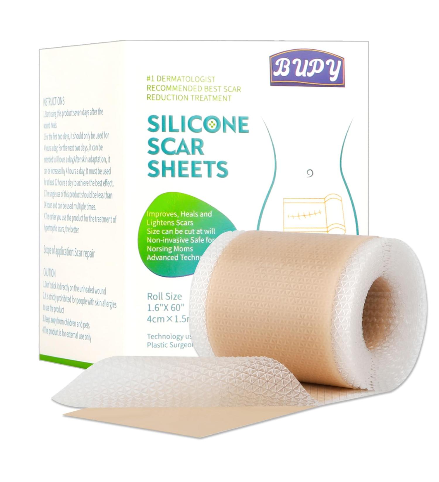 Premium Silicone Scar Tape - Medical-Grade Pain-Free Solution for All Scars - Easy Application & Removal - Buy Online on GoSupps.com