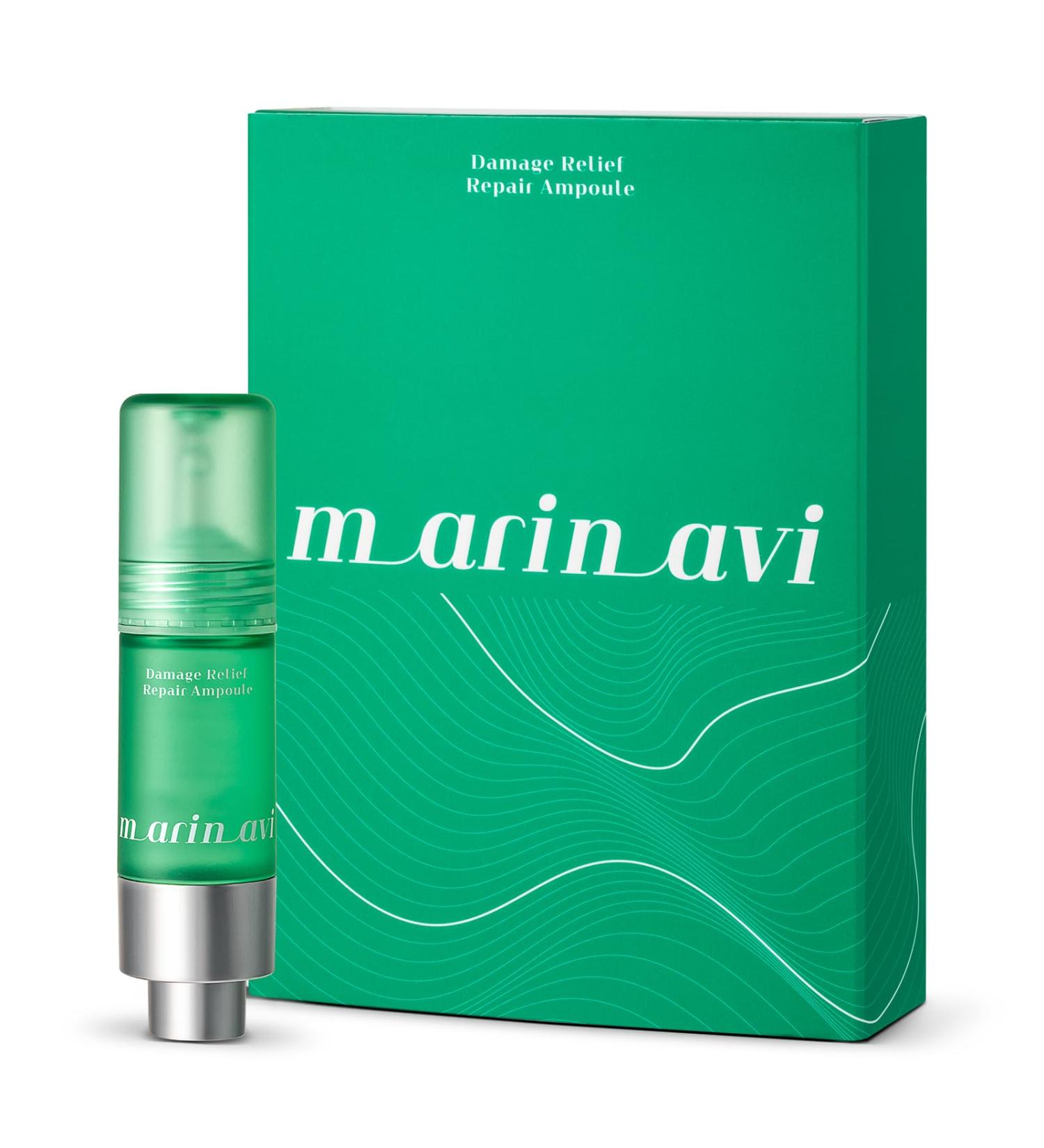 MARINAVI Korean Serum - Damage Relief Repair Ampoule for Youthful Radiant Skin | Natural Hydrating Hyaluronic Acid Facial Serum - 0.3 fl oz *2 - Buy Online on GoSupps.com