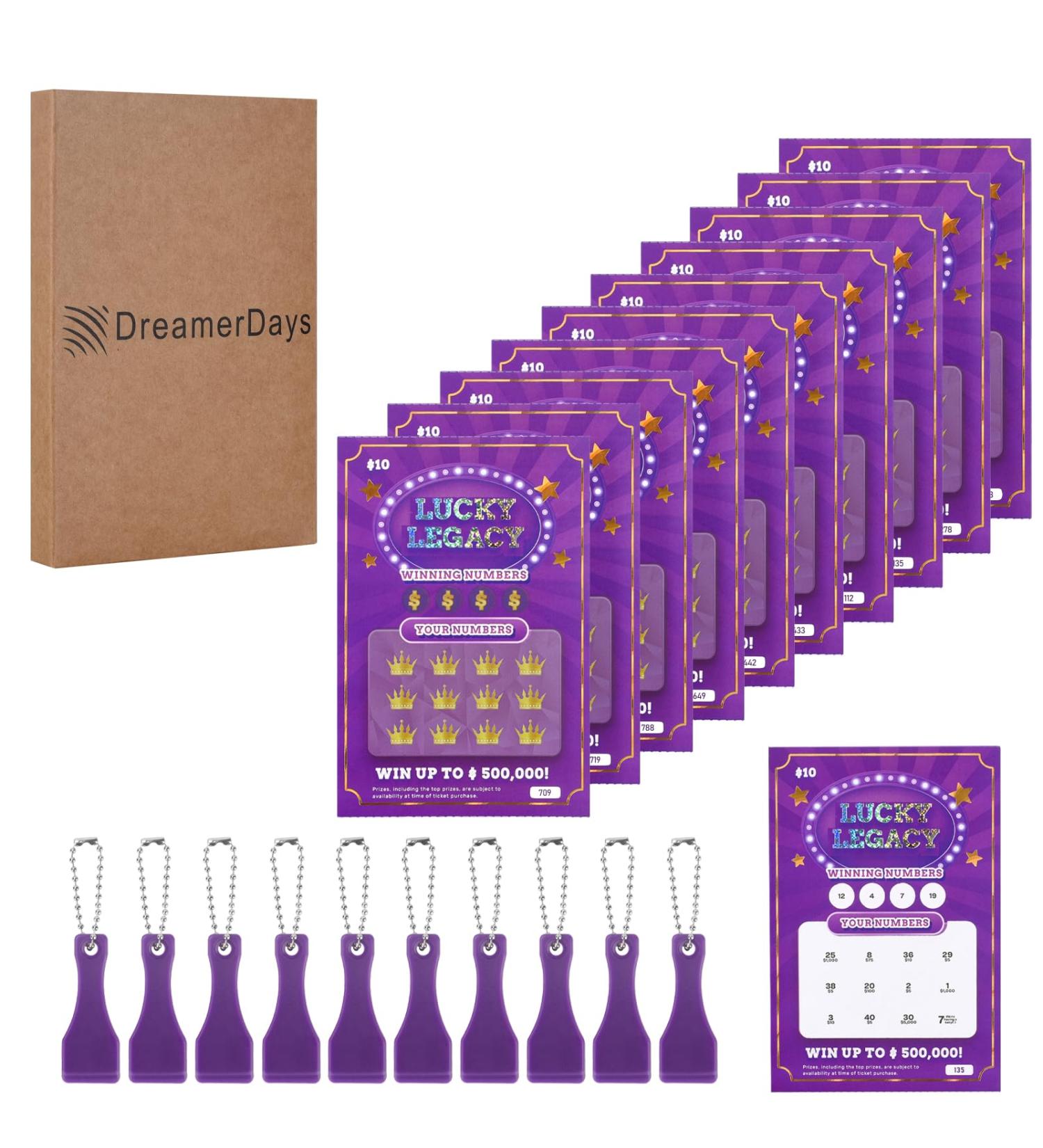 DreamerDays Pregnancy Announcement Scratch Off Cards - Fun Fake Lottery Ticket Reveals for Family & Friends - Buy Online on GoSupps.com