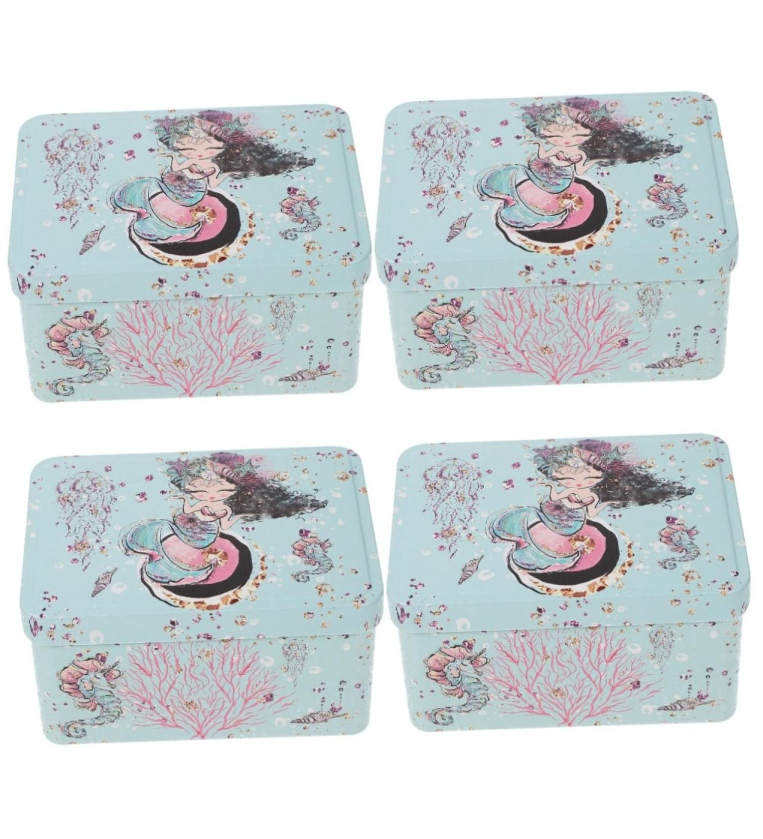 Alipis 4pcs Candy Box Multi-function Candy Case Tabletop Accessories Bead Containers Iron Europe - Buy Online on GoSupps.com