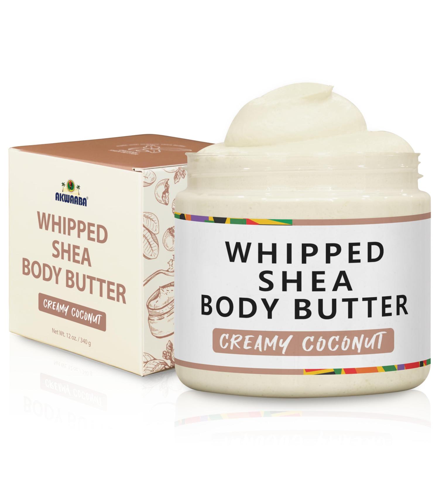 AKWAABA (New Whipped Shea Butter (Creamy Coconut Scent) 12oz - Buy Online on GoSupps.com