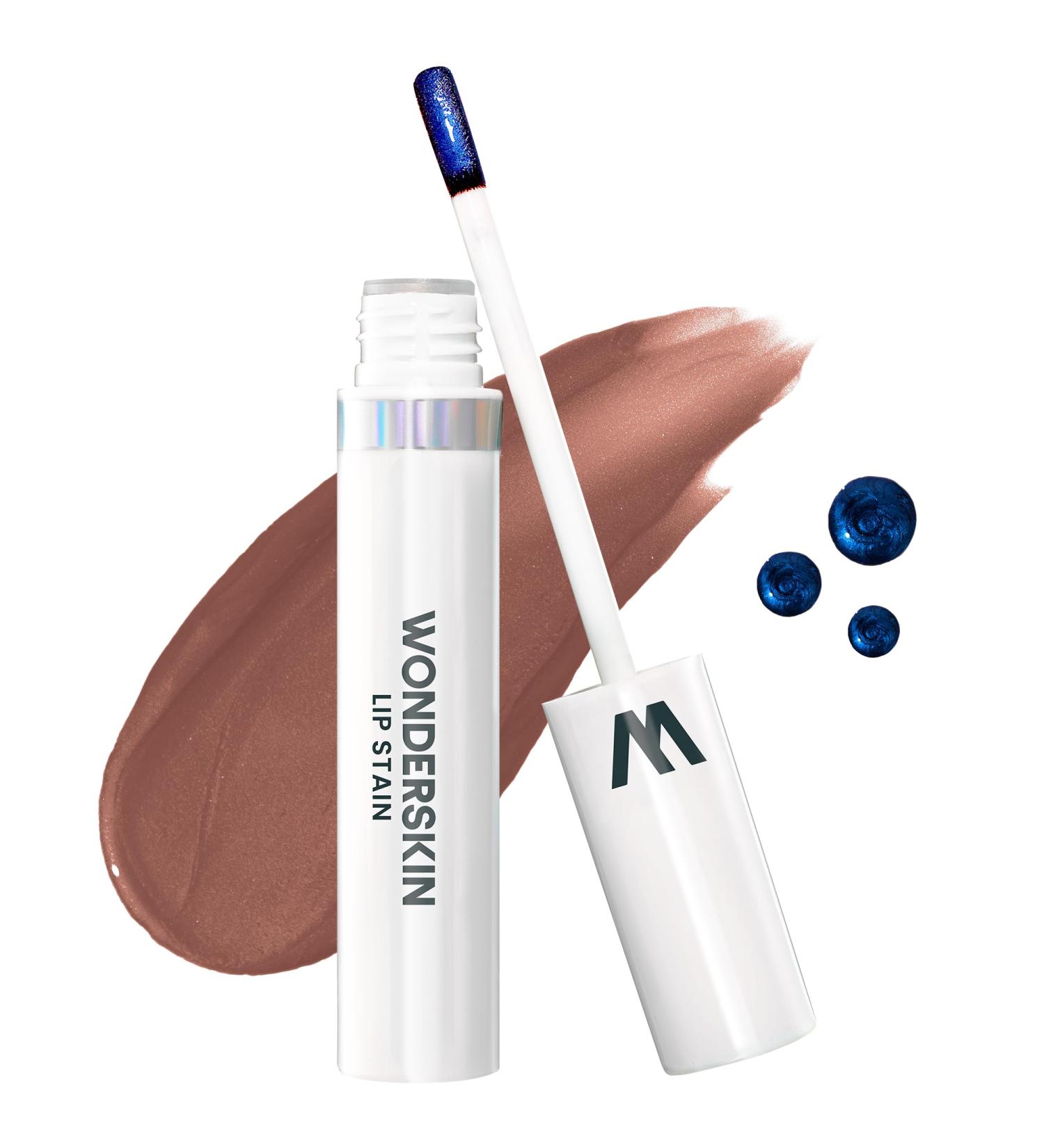 Wonderskin Wonder Blading Lip Stain Peel Off Masque - Teinte L vres Brune Longue Dur e Imperm able Et R sistante Au Transfert Maquillage Peel Off Au Fini Mat (Hush Masque) Hush Stain & Go - Buy Online on GoSupps.com