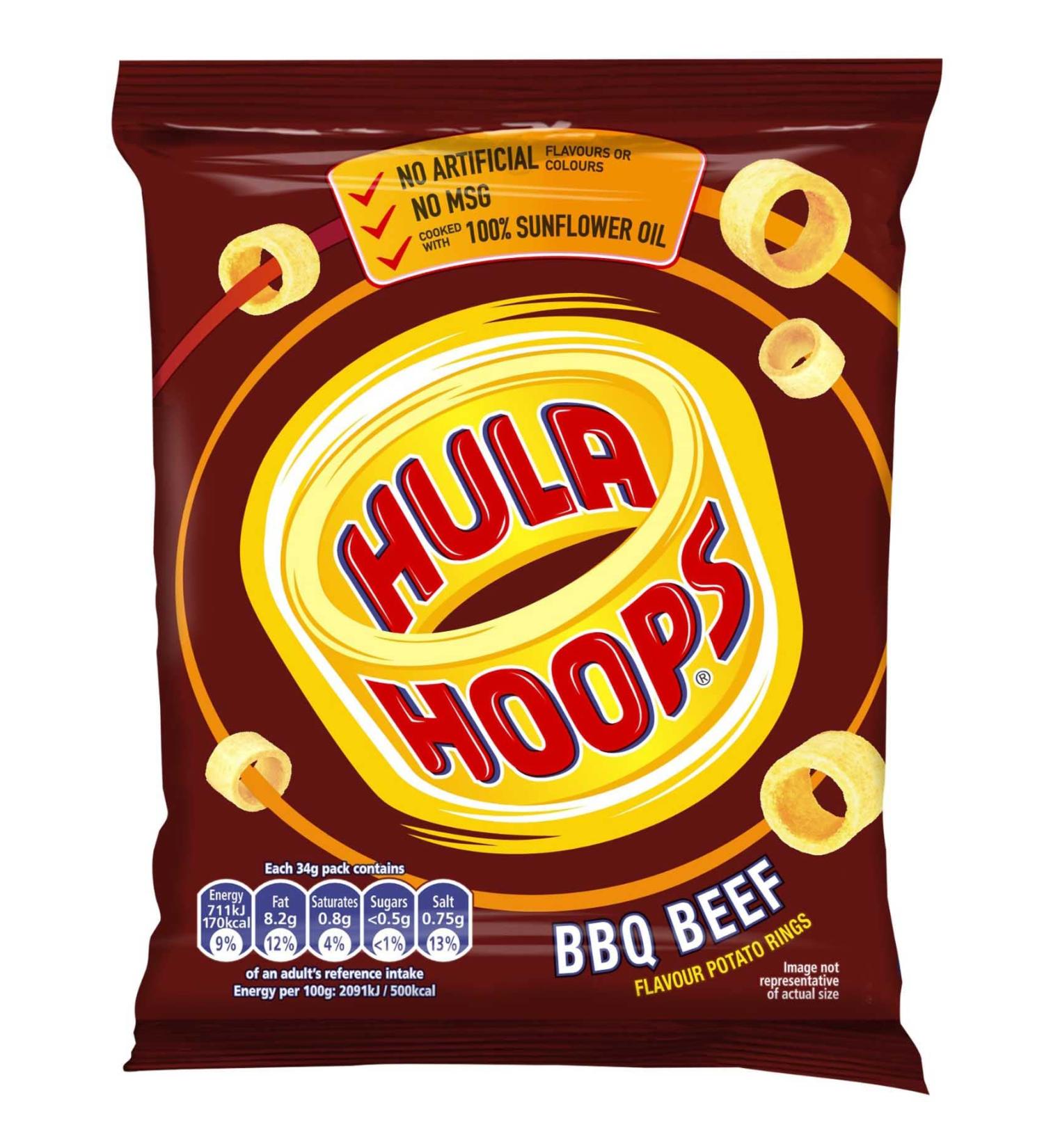 Hula Hoops 32x34g (Barbeque Beef)