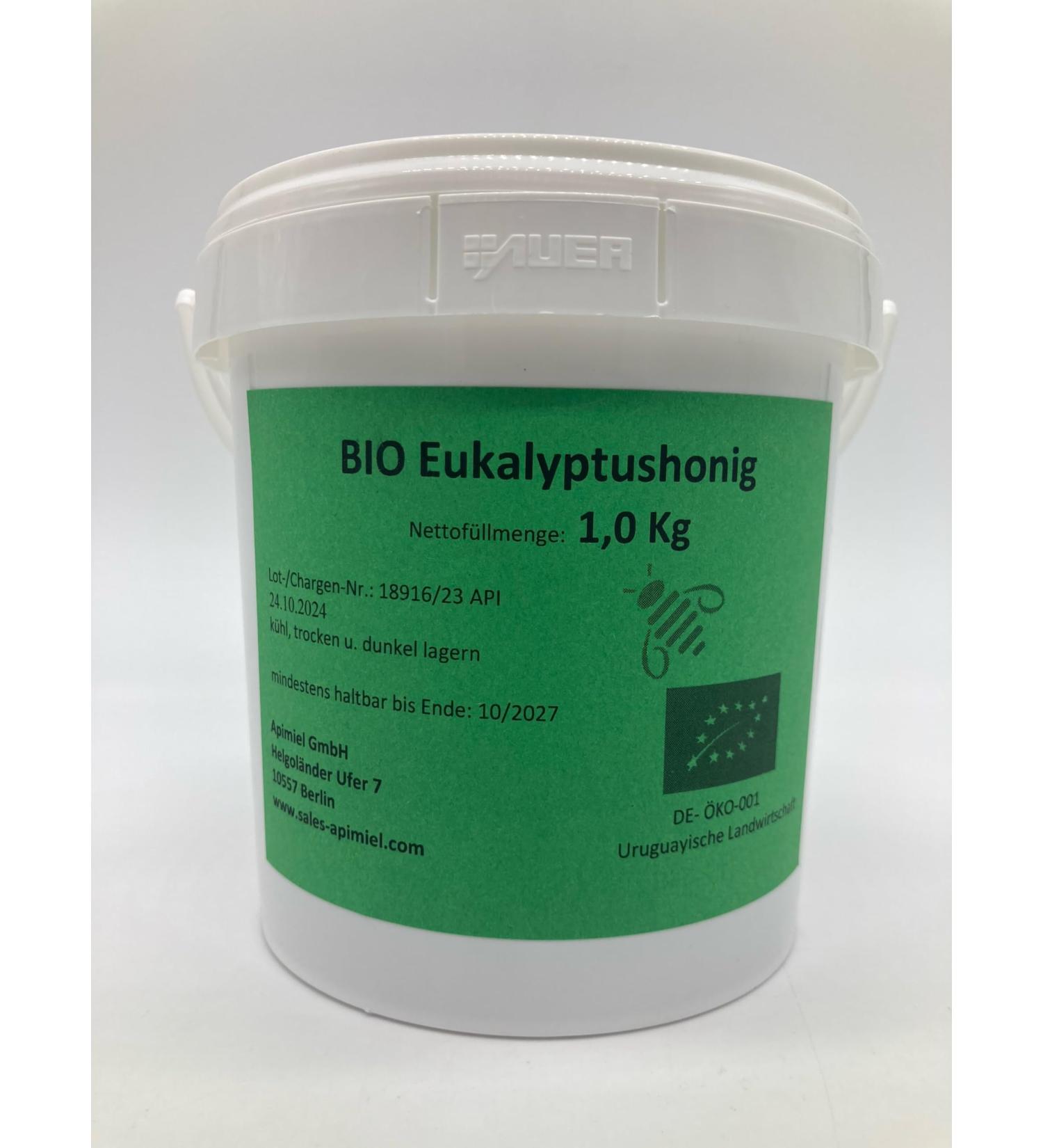 Apimiel Organic eucalyptus honey 1 kg - Buy Online on GoSupps.com