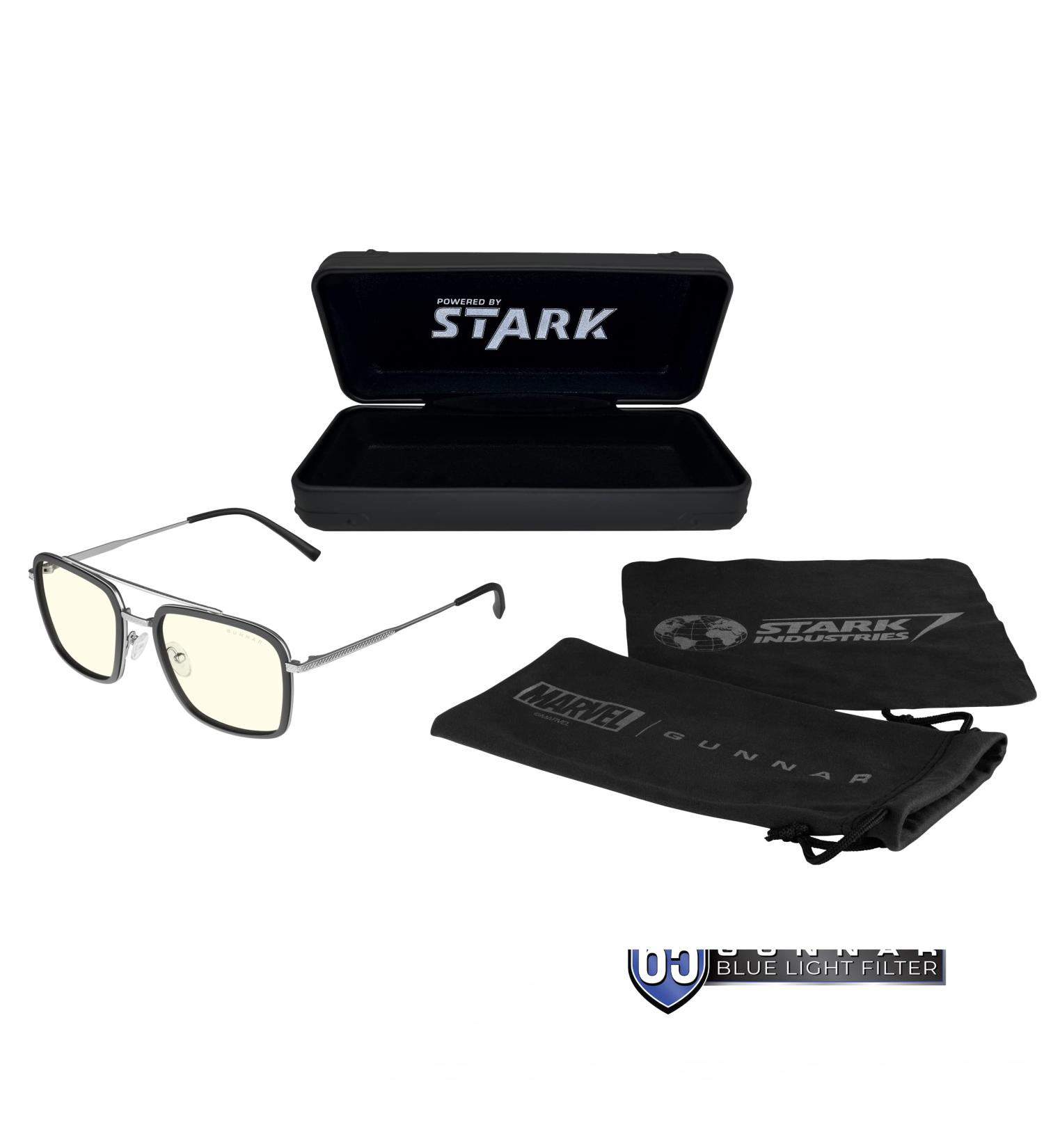 Gunnar Gaming Glasses Stark Industrial Edition | Clear 35% Blue Light Blocking Sunglasses - Buy Online on GoSupps.com