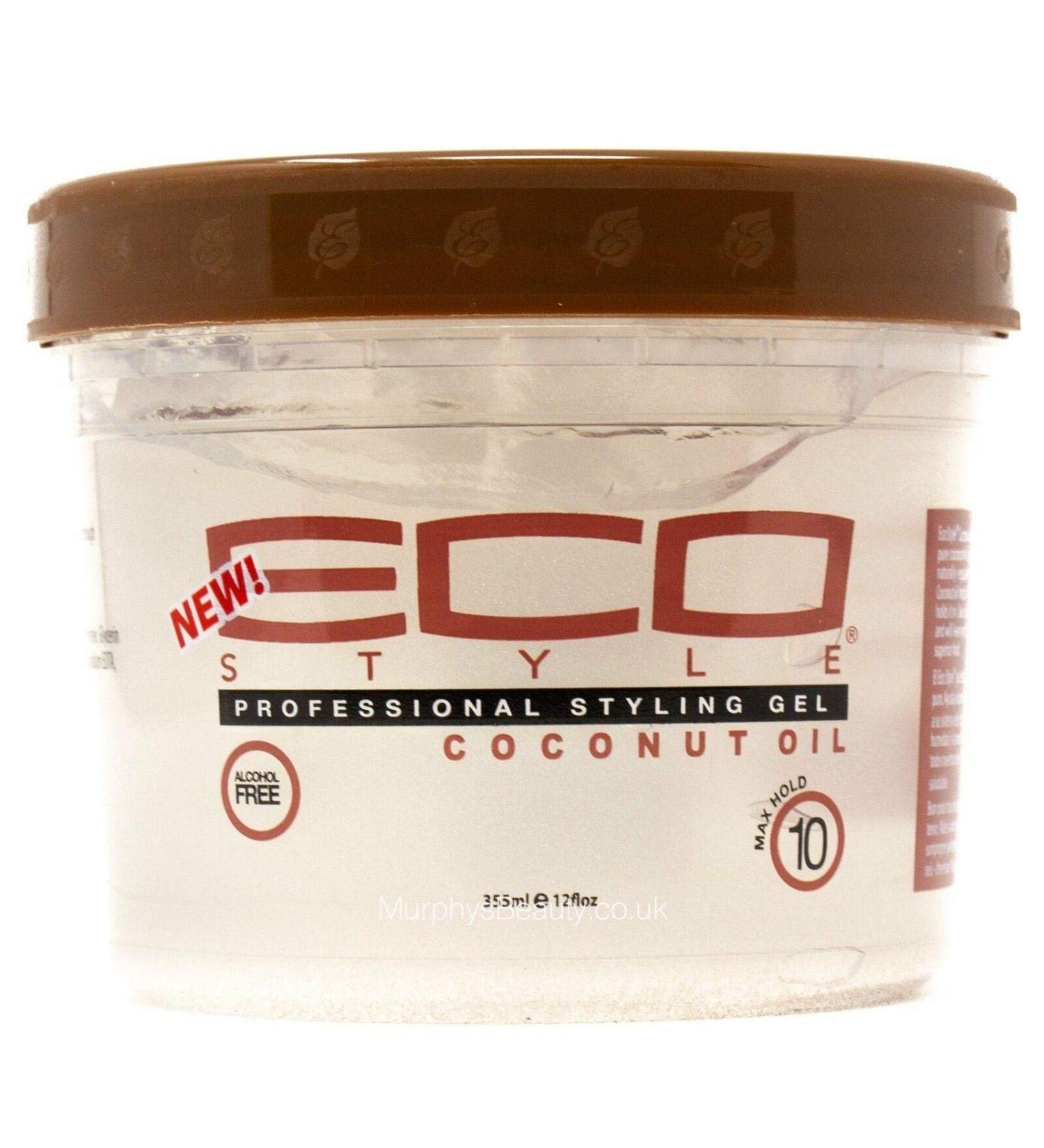 Eco Style Coconut Oil Styling Hair Gel 355ml/12oz - Buy Online on GoSupps.com