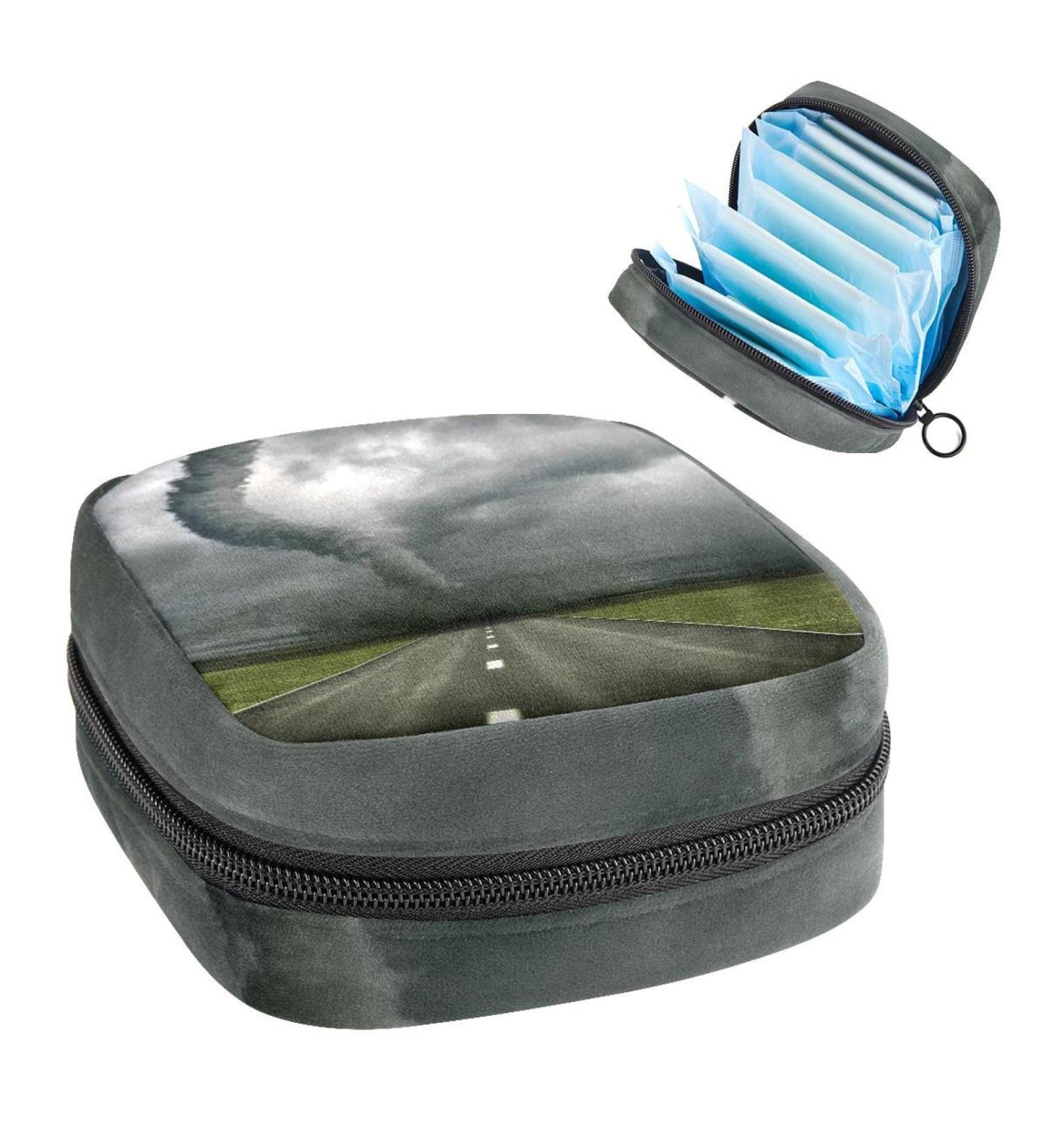 GIAPB Period Bag - Sanitary Napkin Storage & Travel Makeup Pouch - Landscape Color 3080 - Buy Online on GoSupps.com
