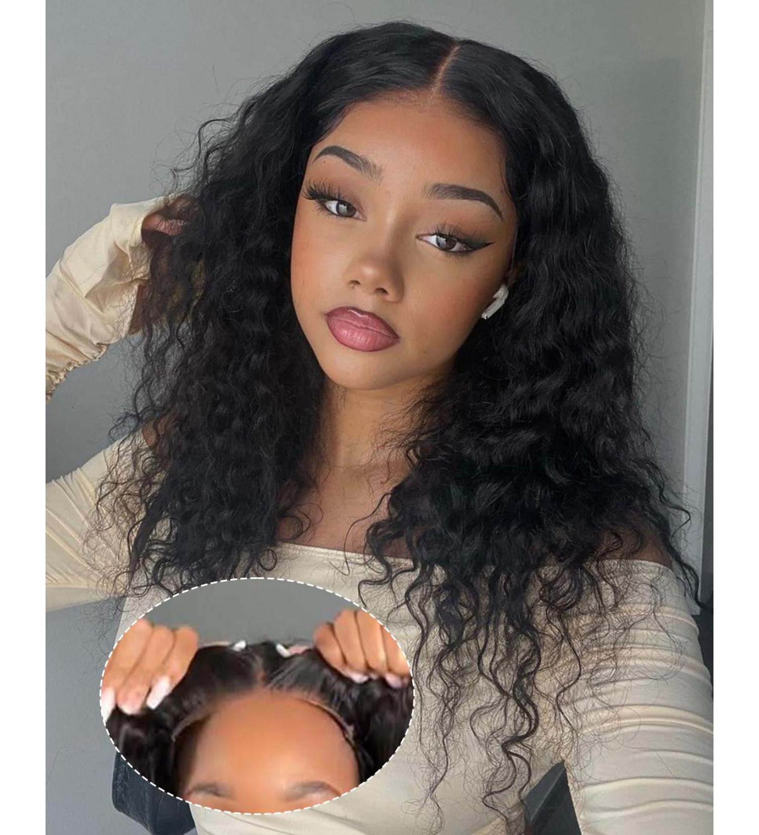 Buy Wear and Go Glueless Human Hair Wig - 16 Inch 5x5 HD Lace Pre Plucked Water Wave - Shop Internationally! - Buy Online on GoSupps.com