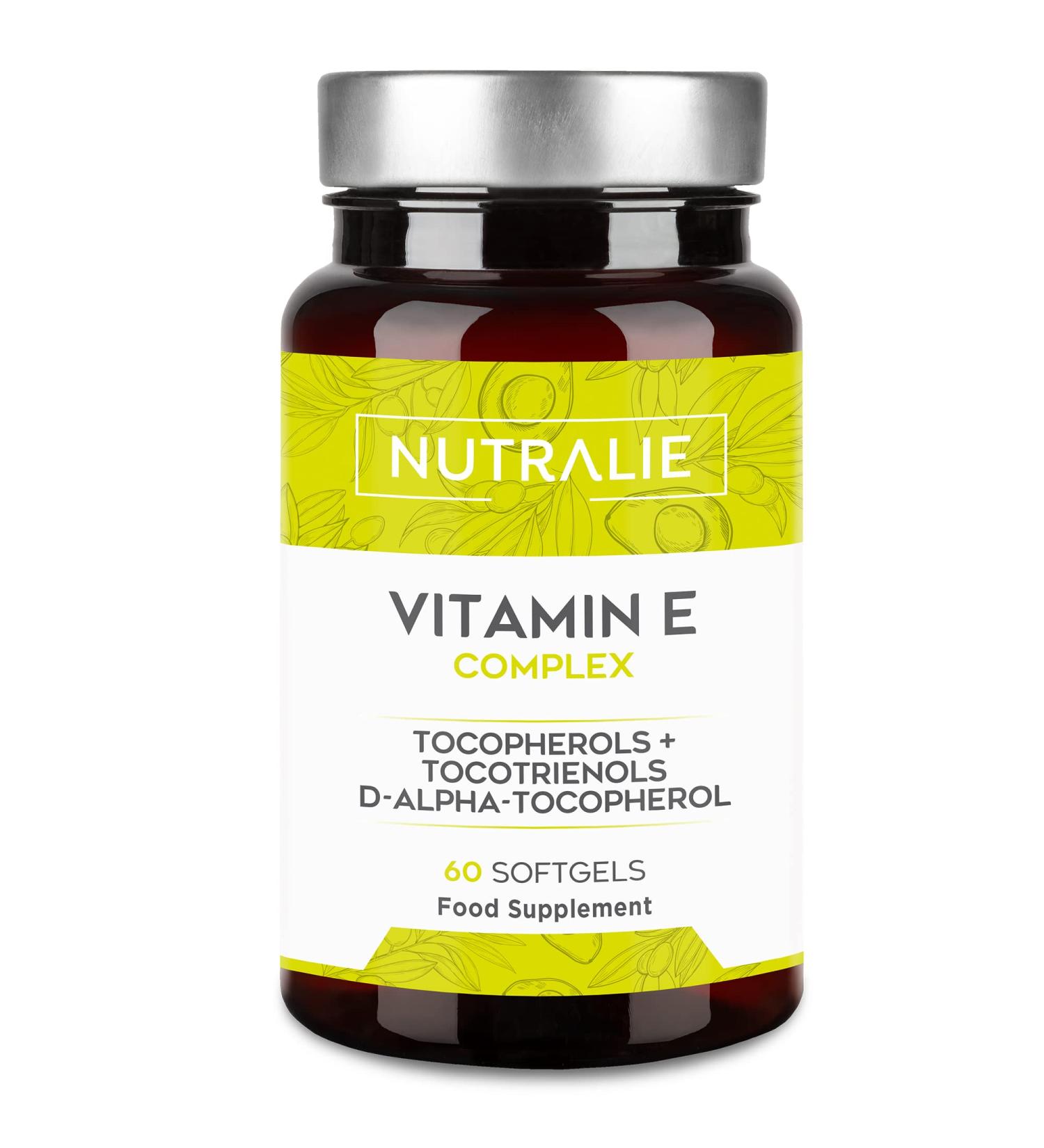 Buy Vitamin E Maximum - 60 Capsules | Antioxidative Cell Protection with 8 Tocopherols & Tocotrienols | River Nutralie - Buy Online on GoSupps.com
