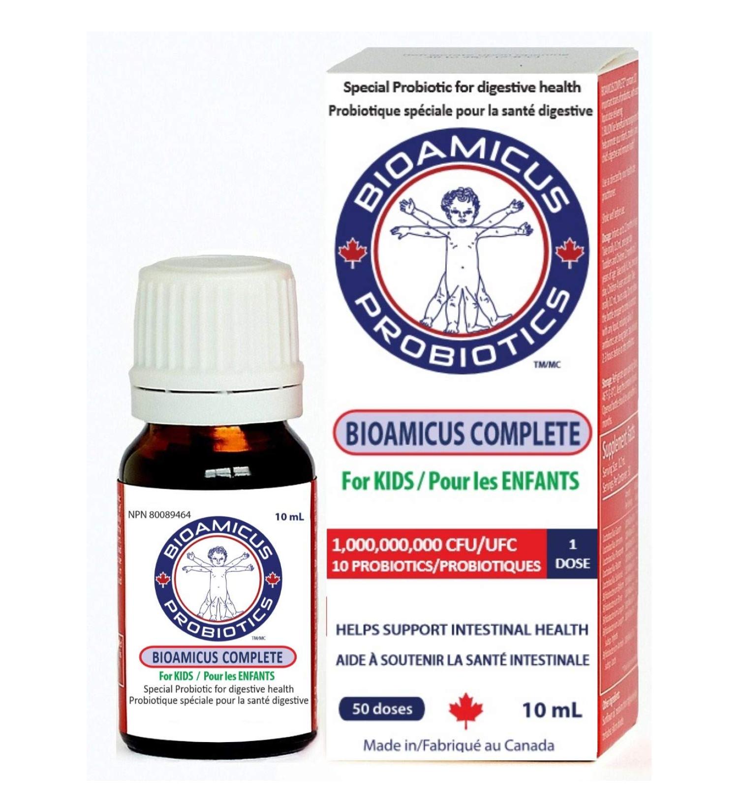 BIOAMICUS COMPLETE PROBIOTIC DROPS - 10 STRAINS - Buy Online on GoSupps.com
