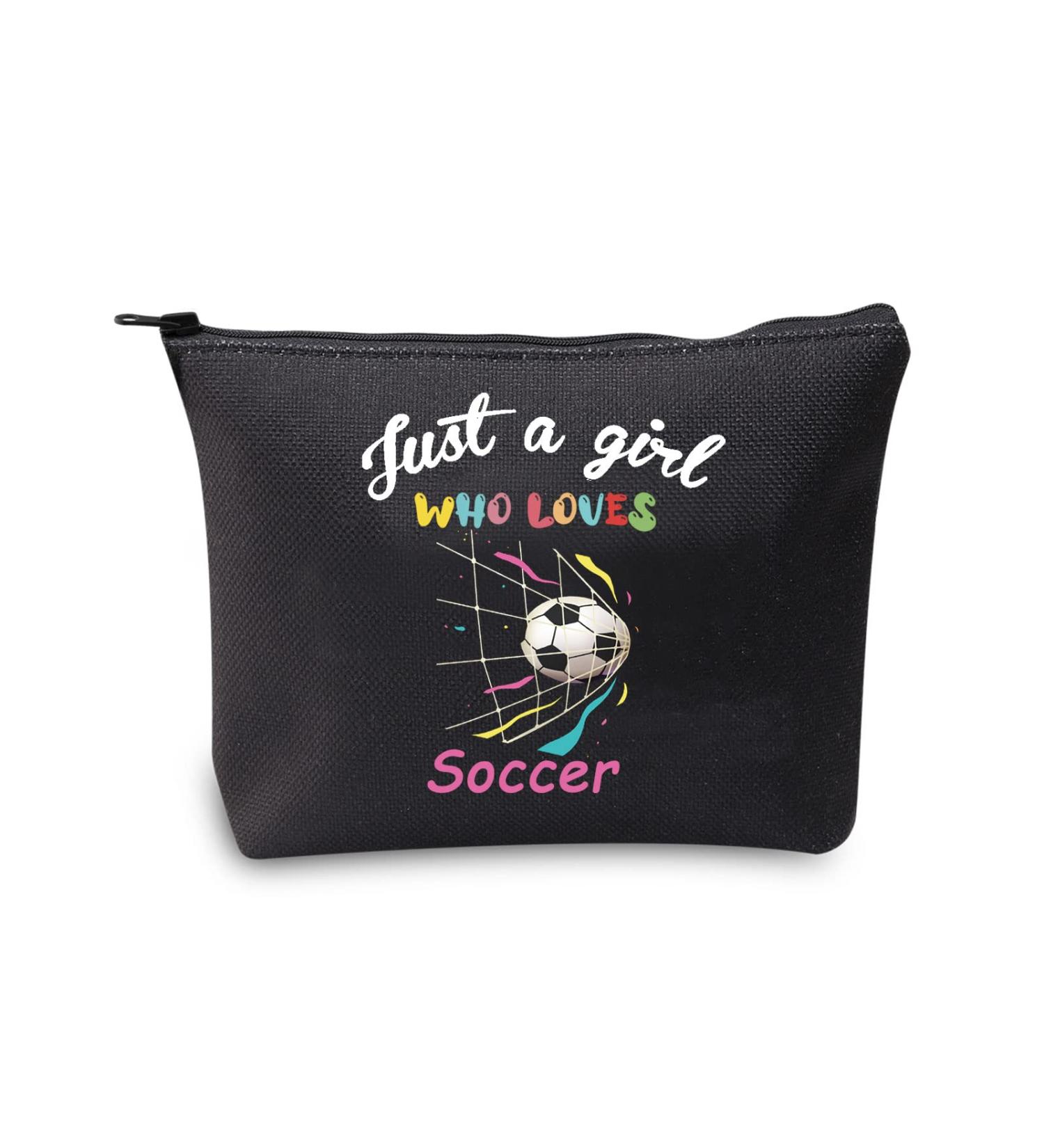 Shop Cmnim Girl Football Gifts Soccer Makeup Bags & Travel Cosmetic Bags for Soccer Fans Perfect Gifts for Girls Who Love Football - Buy Online on GoSupps.com