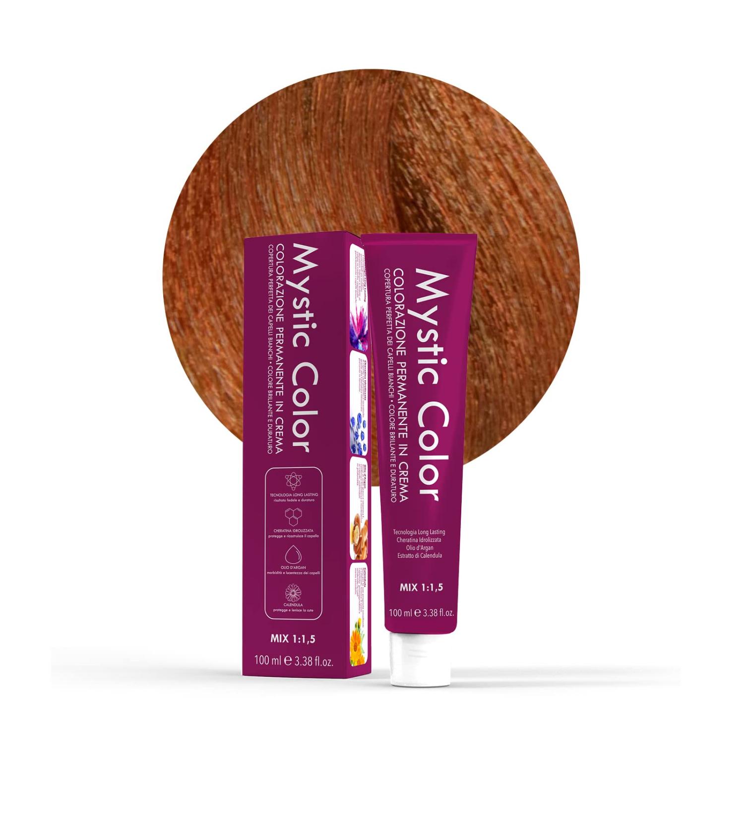  Capello Point Mystic Color Hair Color Formula Enriched with Argan Oil and Calendula Long-Lasting Permanent Hair Color Cream Intense Copper Blonde 7.44 100 ml - Buy Online on GoSupps.com