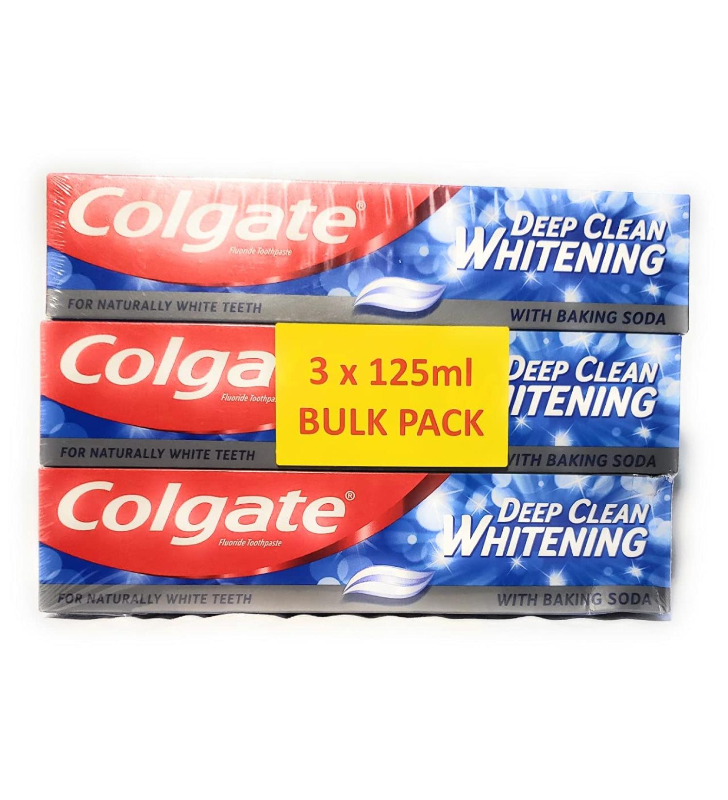 Colgate Colgate Deep Clean 3-Pack Whitening Toothpaste with Baking Soda 125ml