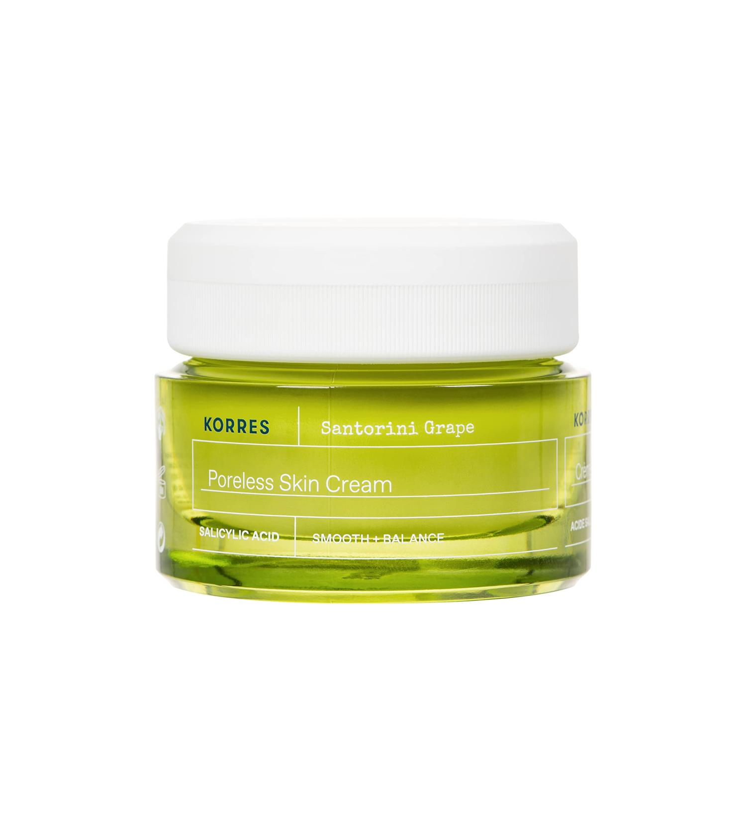 KORRES Santorini Grape Poreless Skin Cream 1.35 fl. oz. - Pore-Refining Cream for Smooth Skin - Buy Online on GoSupps.com