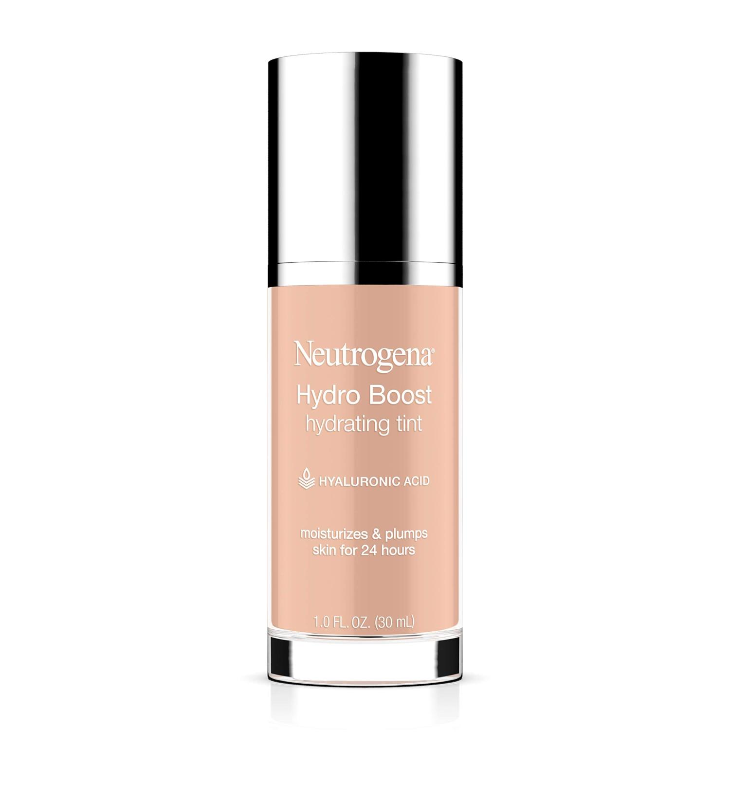 Neutrogena Hydro Boost Hydrating Tint - 20 Natural Ivory, 1.0 fl. oz | Hyaluronic Acid, Oil-Free Moisturizing Foundation - Buy Online on GoSupps.com