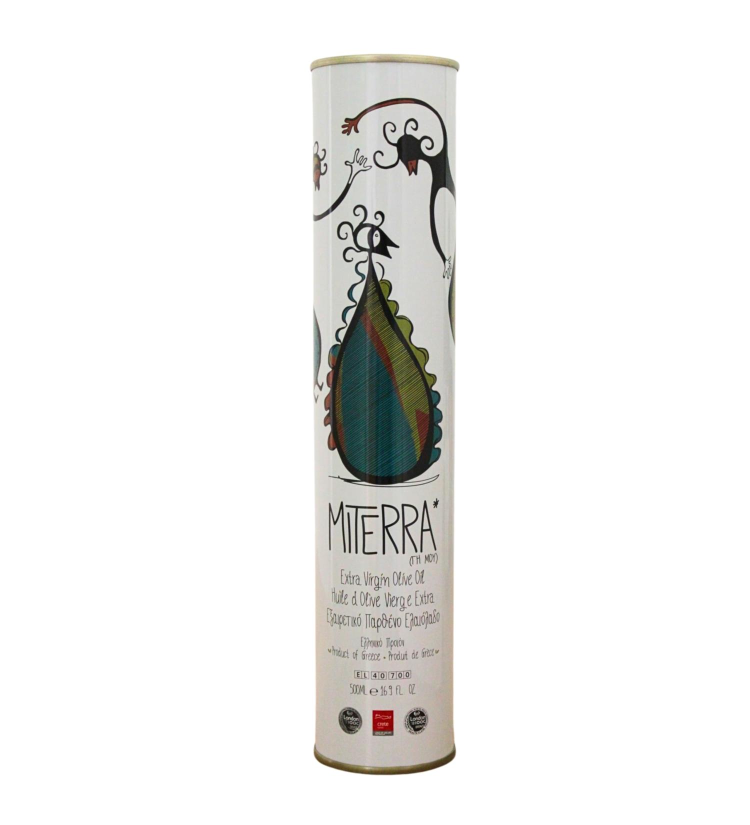 MITERRA Extra Virgin Cretan Olive Oil in Can 500 ml - Buy Online on GoSupps.com
