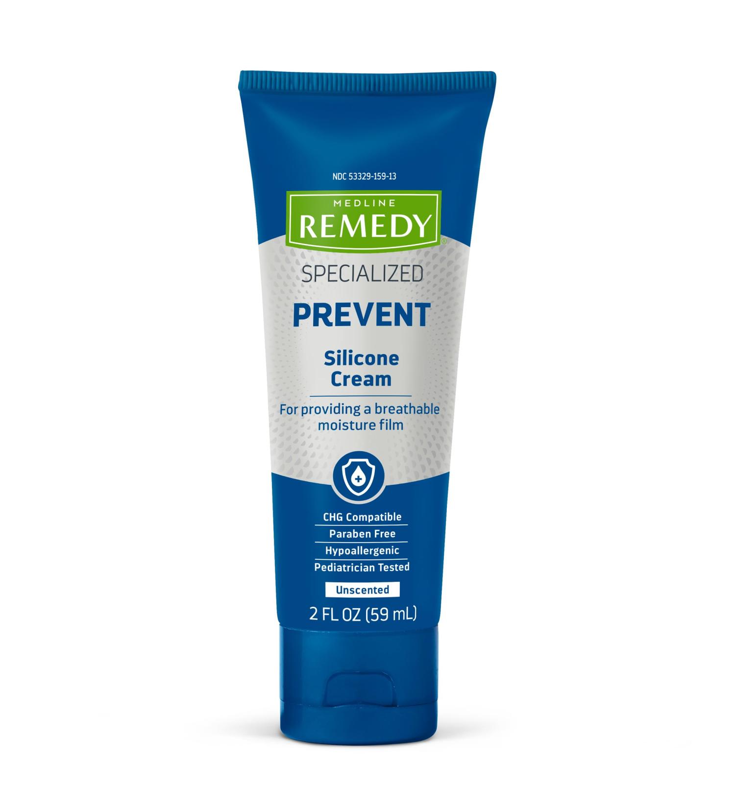 Medline Remedy Silicone Cream 2 fl oz (24 Pack) | Unscented, Paraben-free Skin Care for Dry Cracked Skin | Hypoallergenic Formula for All Ages - Buy Online on GoSupps.com