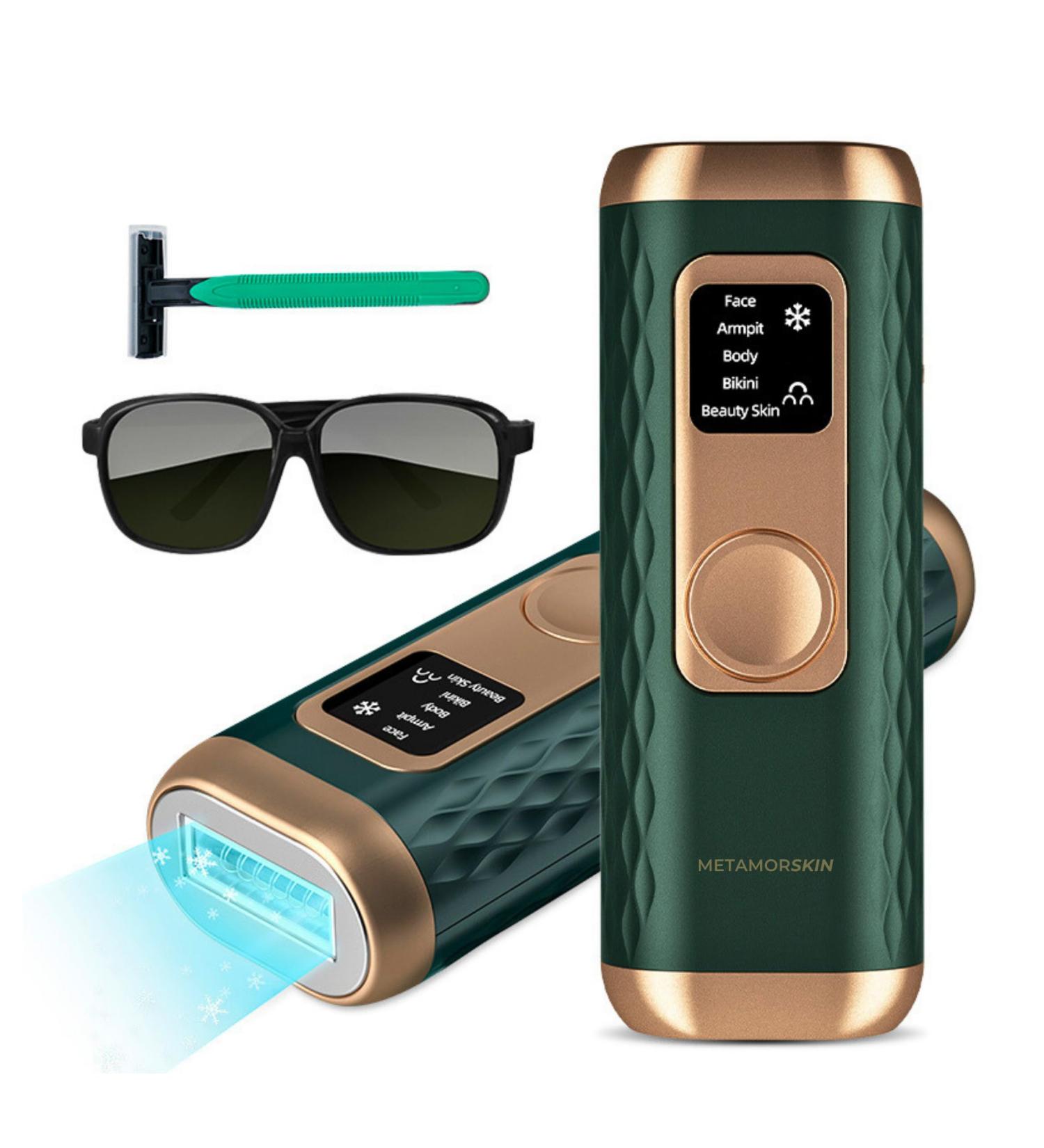 IPL Laser Hair Removal Device with Cooling Function | 990 000 Light Impulses | Painless Hair Removal for Men & Women | 5 Levels Program - Buy Online on GoSupps.com