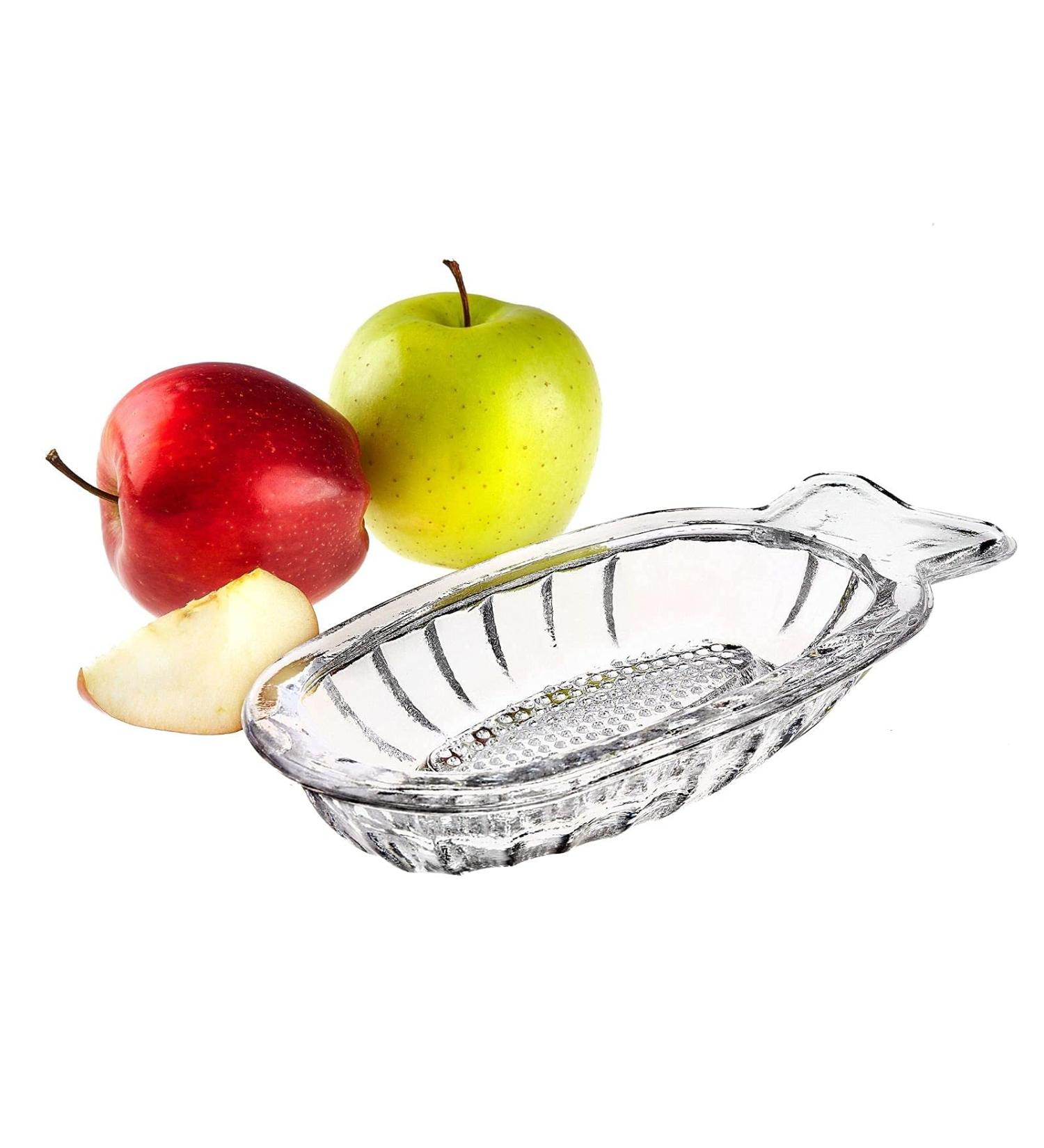 DESTALYA Glass Apple Grater for Baby Food - Manual Healthy Puree Maker and Small Food Processor Plate - Buy Online on GoSupps.com