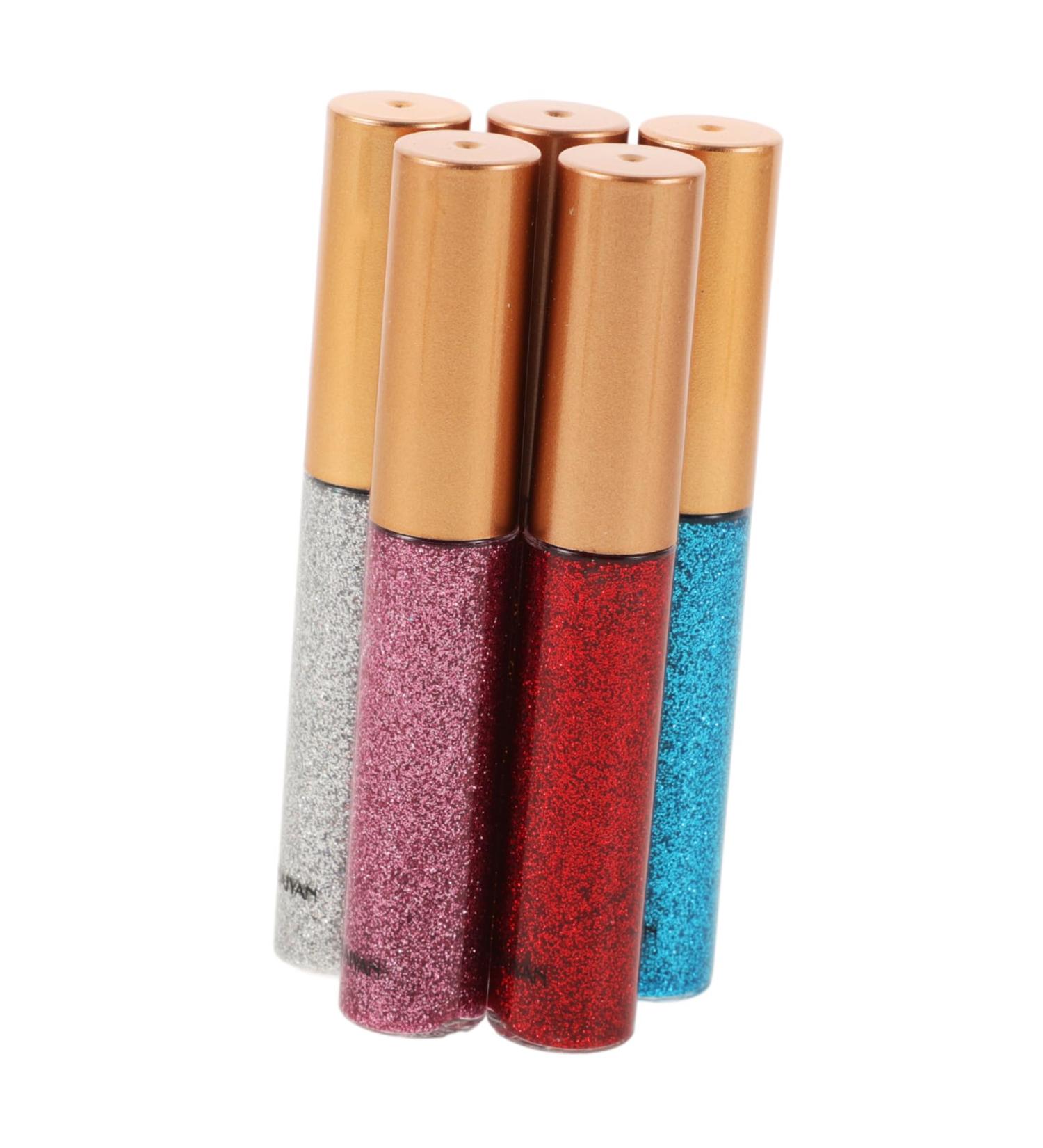 HAPINARY 5pcs Eye Glitter Shimmer Eye Shadow Metallic Glitter Glitter Flakes Liquid - Buy Online on GoSupps.com