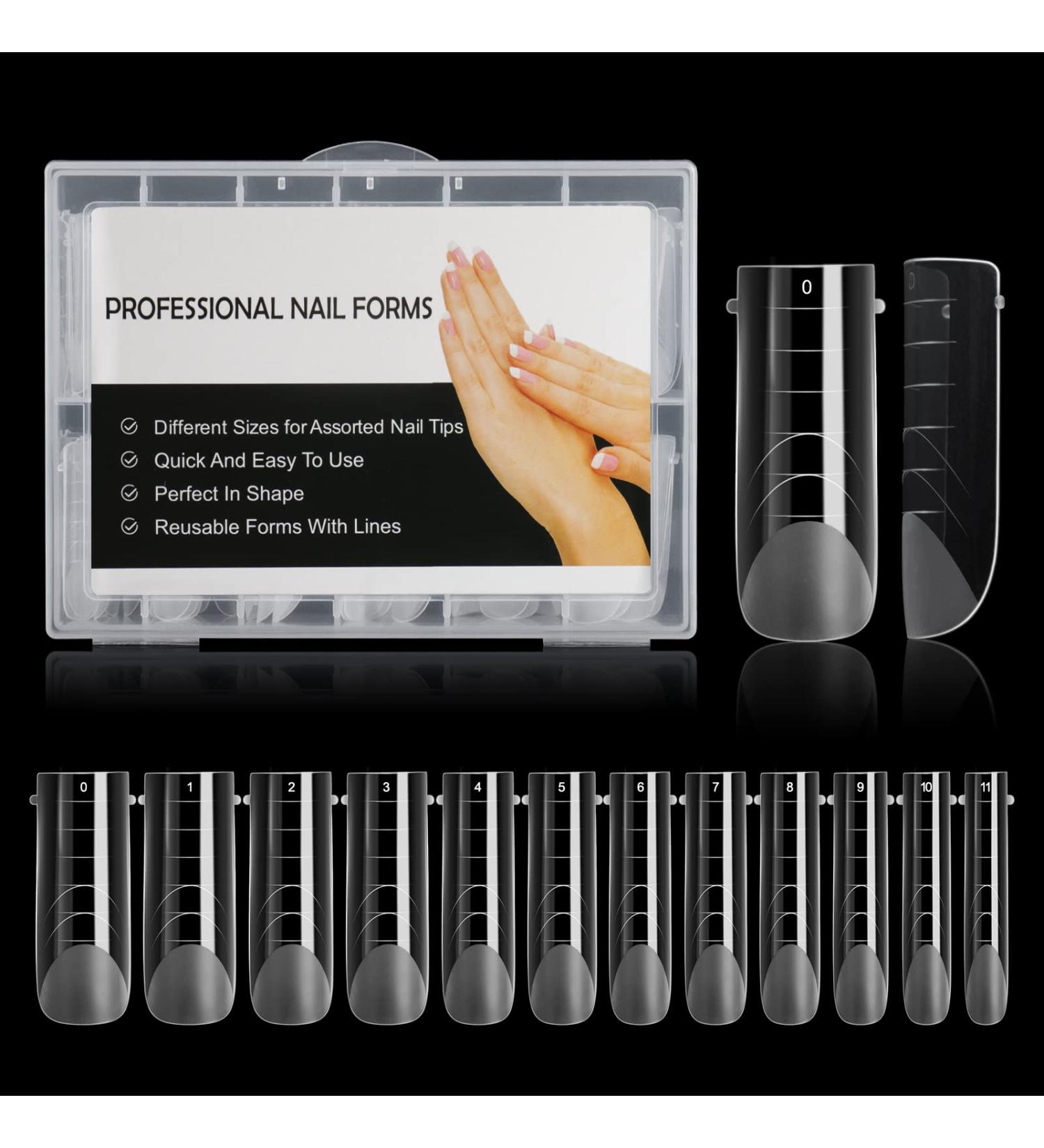 BNG Dual Nail Forms 120 Pcs - Professional Gel Nail Extension Mold for Quick Building and Full Cover Acrylic Nails - Buy Online on GoSupps.com