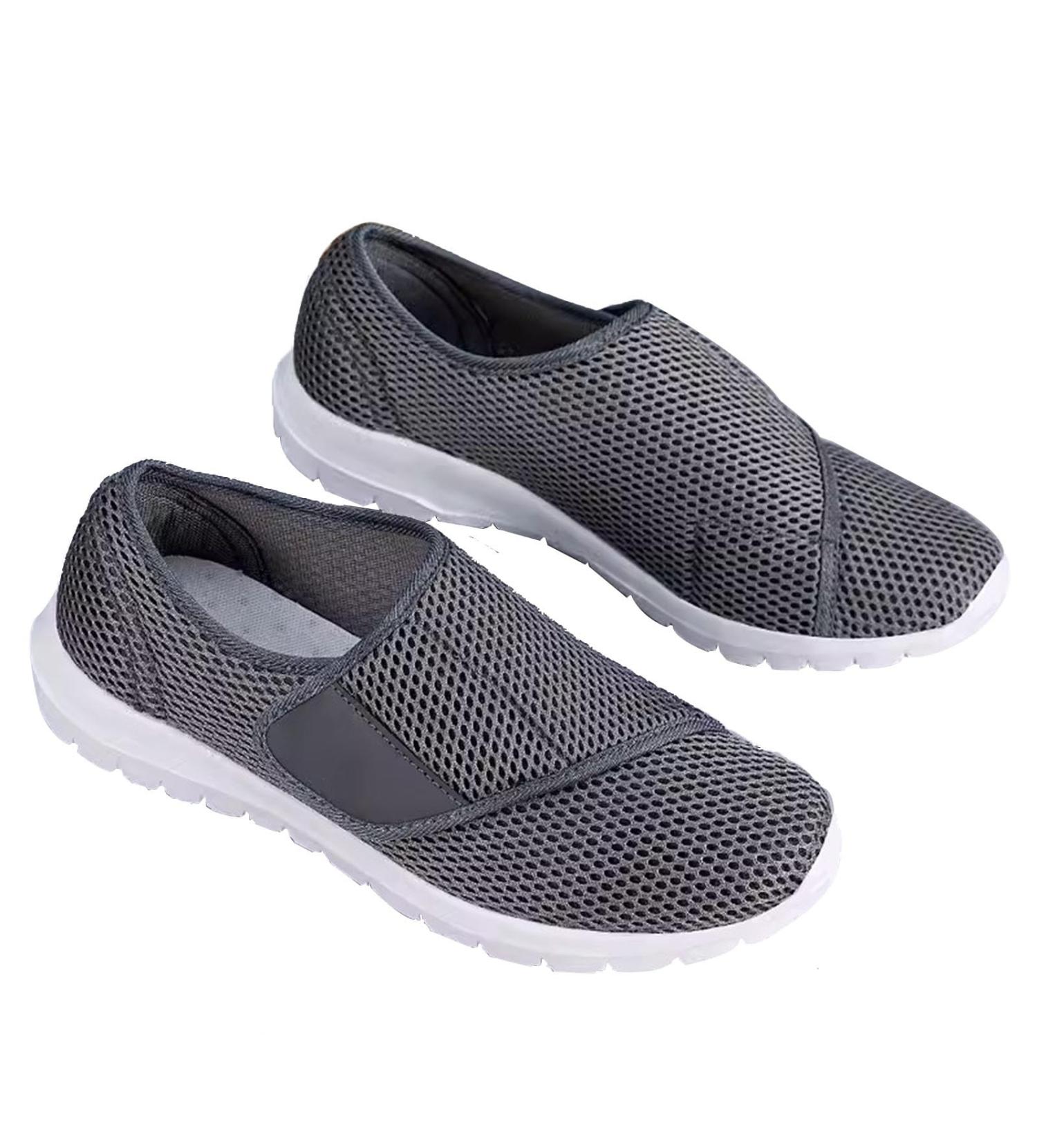 HULKI Orthopedic Walking Shoes for Men and Women - Breathable Mesh Slip On Sneakers for Edema, Plantar Fasciitis, and Arthritis - Wide Width Diabetic Shoes for Swollen Feet - Size 9.5B - Buy Online on GoSupps.com