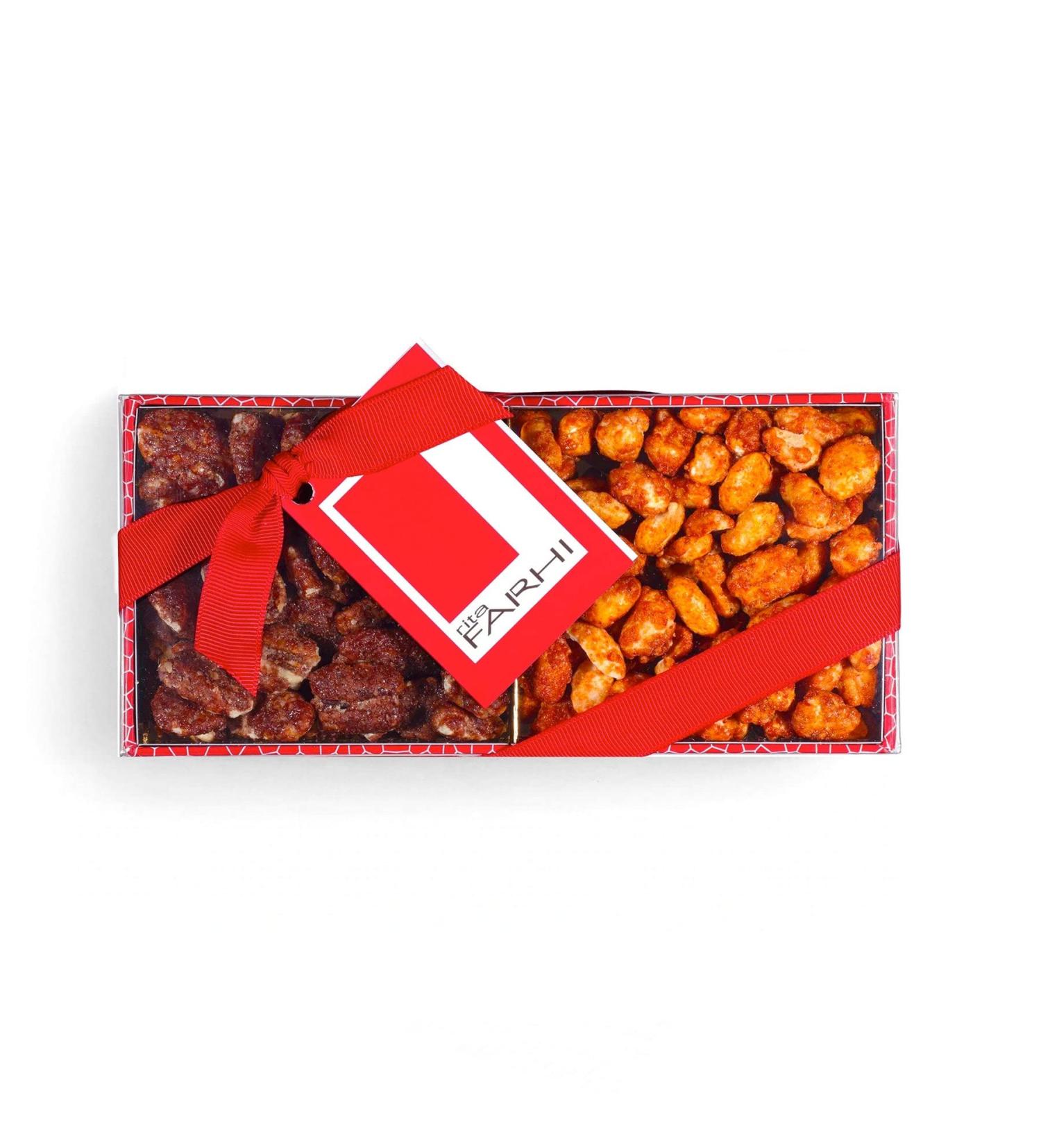 Caramelised Pecans & Chilli Peanuts Selection 200g - Gourmet Snack Mix - Buy Online on GoSupps.com
