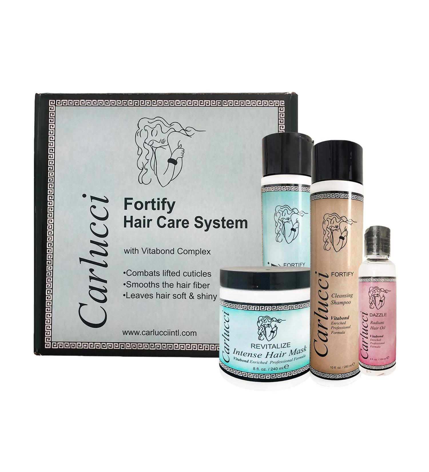 Carlucci Fortifying Hair Care System Kit - Best Care for Normal Dry & Color-Treated Hair | International Shipping Available - Buy Online on GoSupps.com