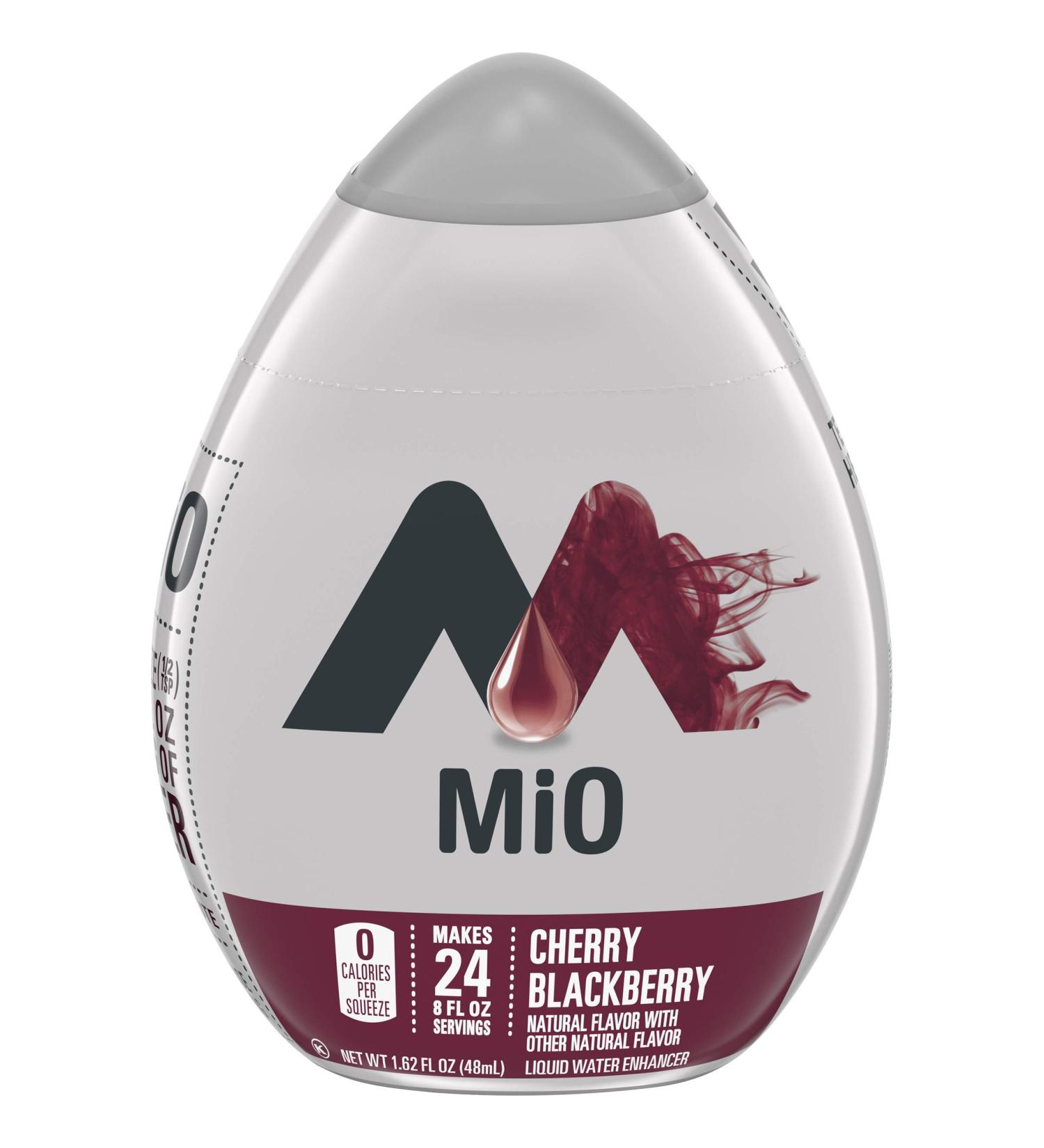 MiO Cherry Blackberry Liquid Water Enhancer Drink Mix - Set of 4 (1.62 fl oz Bottles) - Buy Online on GoSupps.com