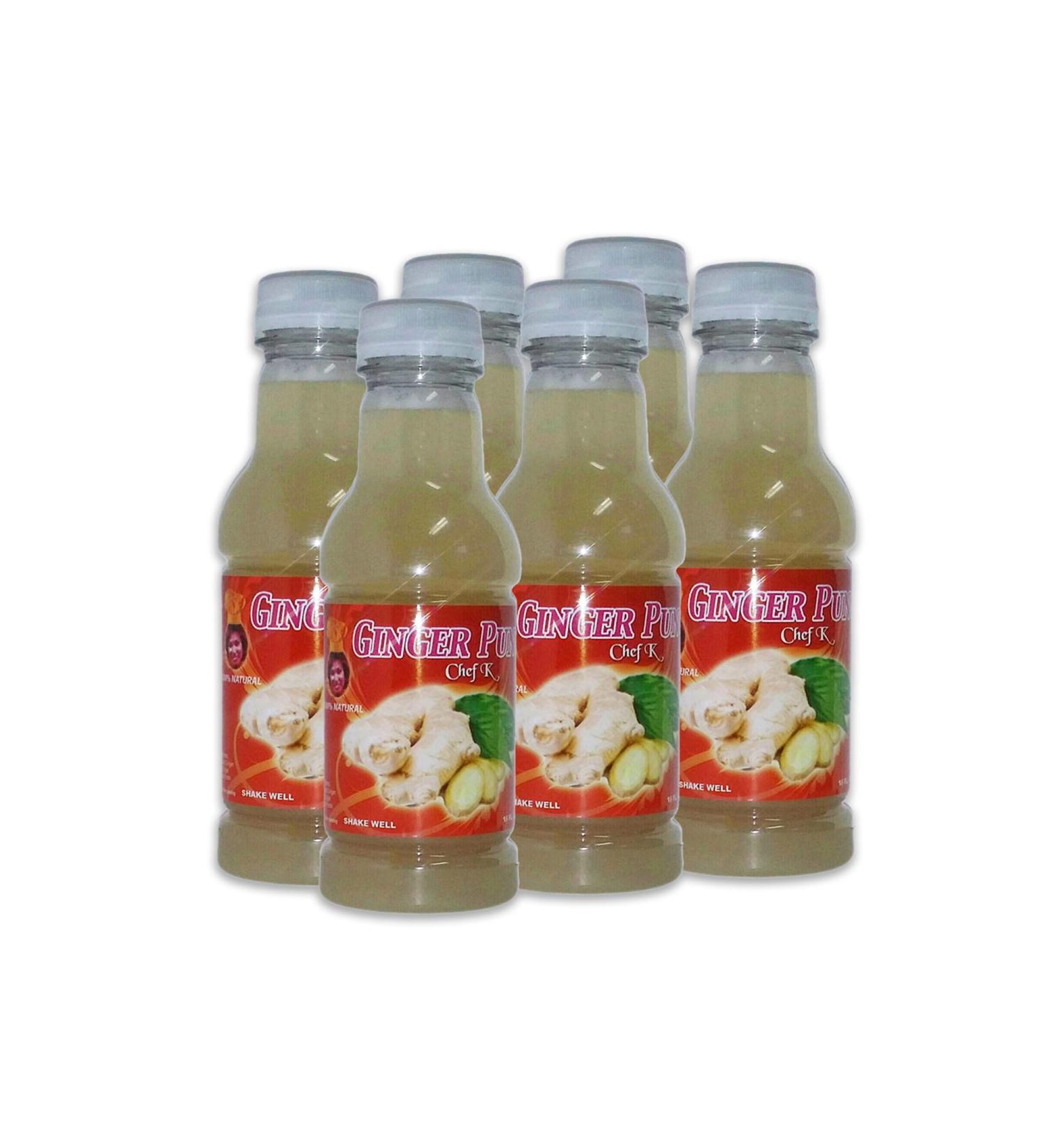 Chef K Inc. | Ginger Punch Classic Ginger Drink | Natural Refreshment 16 oz | 6 Pack - Buy Online on GoSupps.com