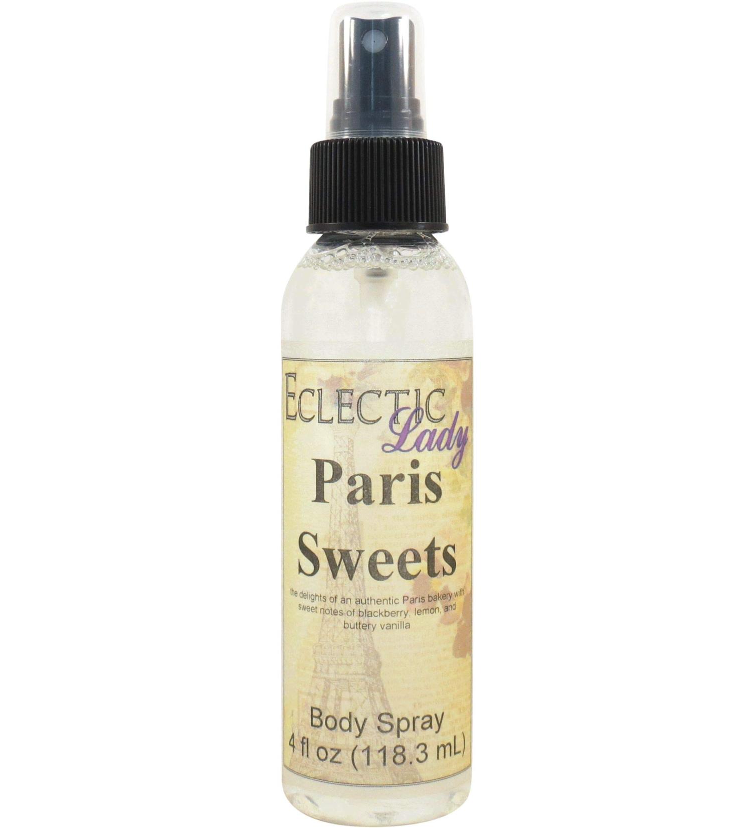 Paris Sweets Body Spray 4 ounces Body Mist for Women with Clean Light & Gentle Fragrance Long Lasting Perfume with Comforting Scent for Men & Women Cologne with Soft Subtle Aroma For Daily Use 4 Fluid Ounces - Buy Online on GoSupps.com