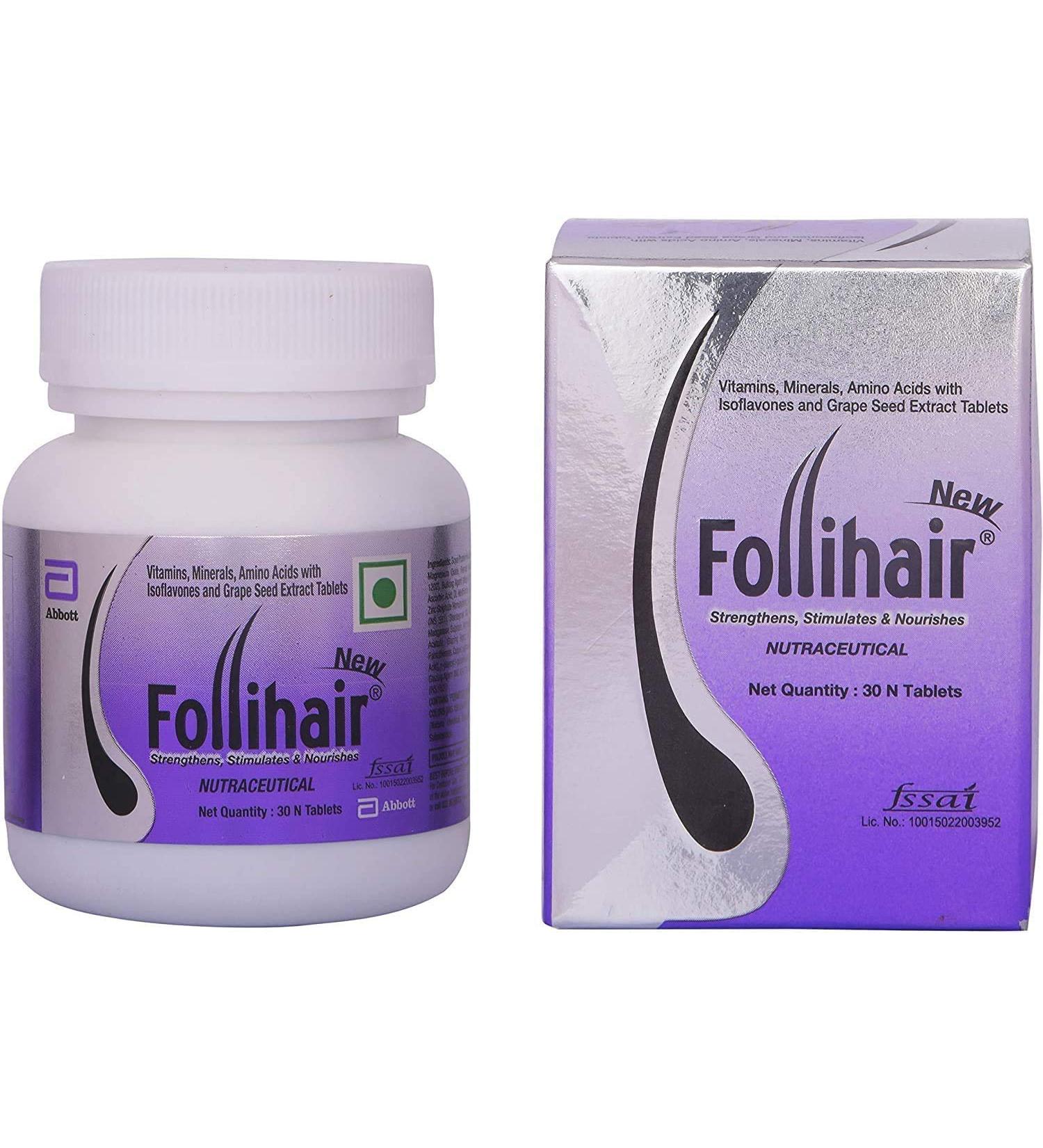 Satisfactory Nation Pack of 2 Follihair 30 Tablet Each Pack
