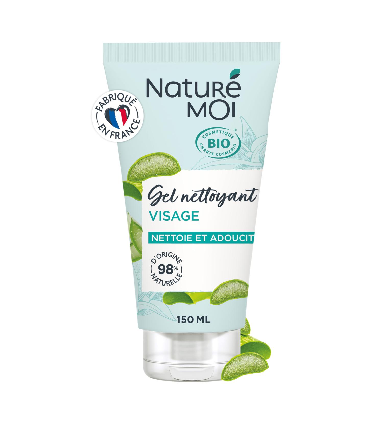 Natur Moi - Facial cleansing gel - Freshness face wash - Organic Aloe Vera face care - 98% natural origin - 150ml - Made in - Buy Online on GoSupps.com
