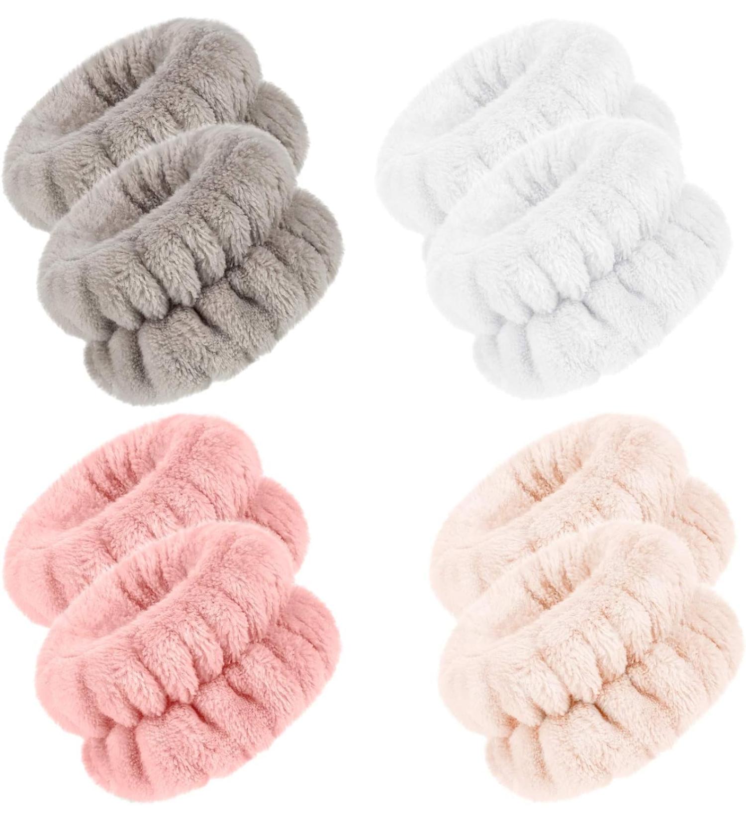 4 Pairs Wrist Spa Washband for Washing Face Absorbent