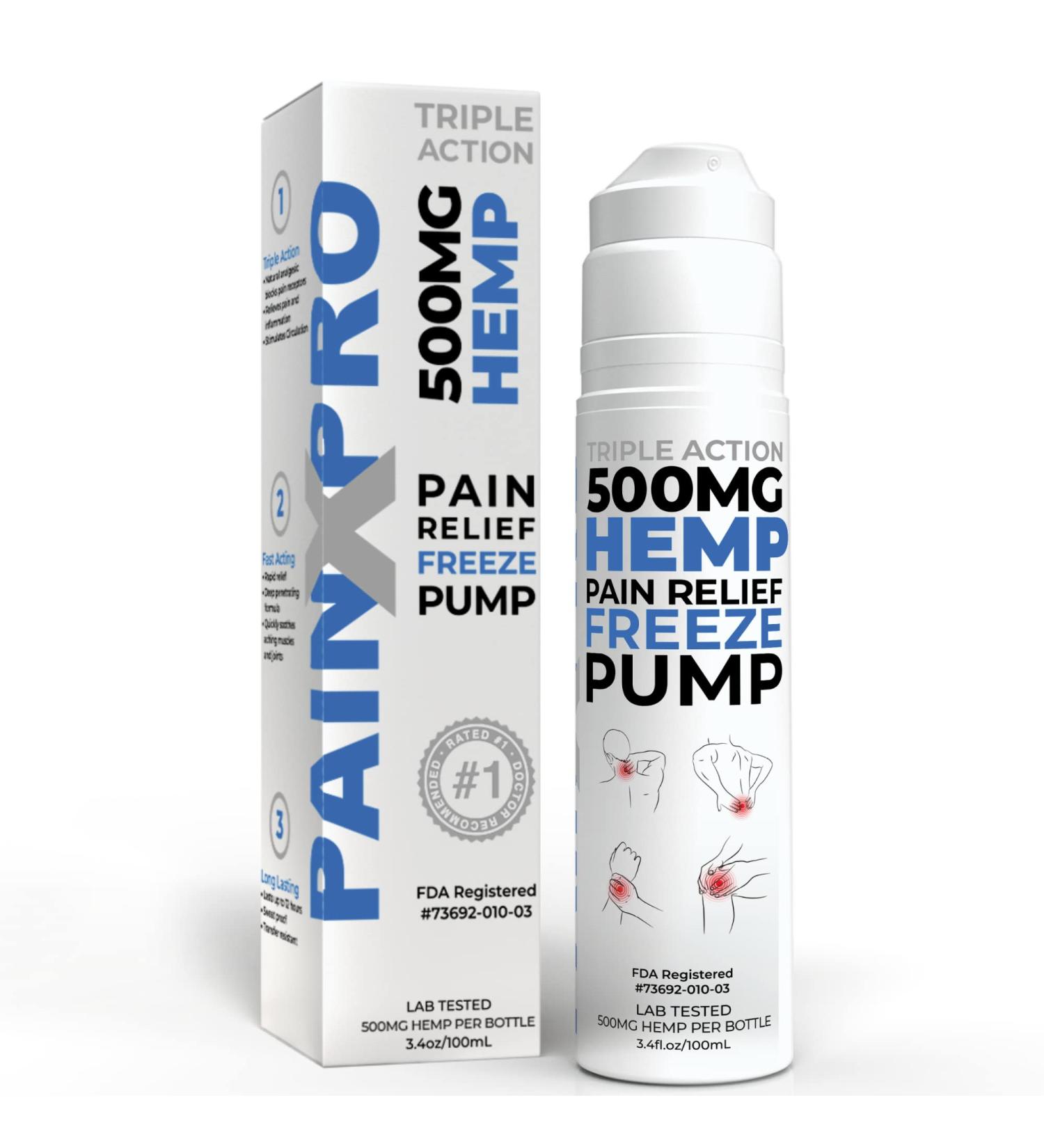 PainxPro Max Strength Freeze Cream 3.4oz - Natural Muscle & Joint Recovery for Strain, Back & Neck - Buy Online on GoSupps.com