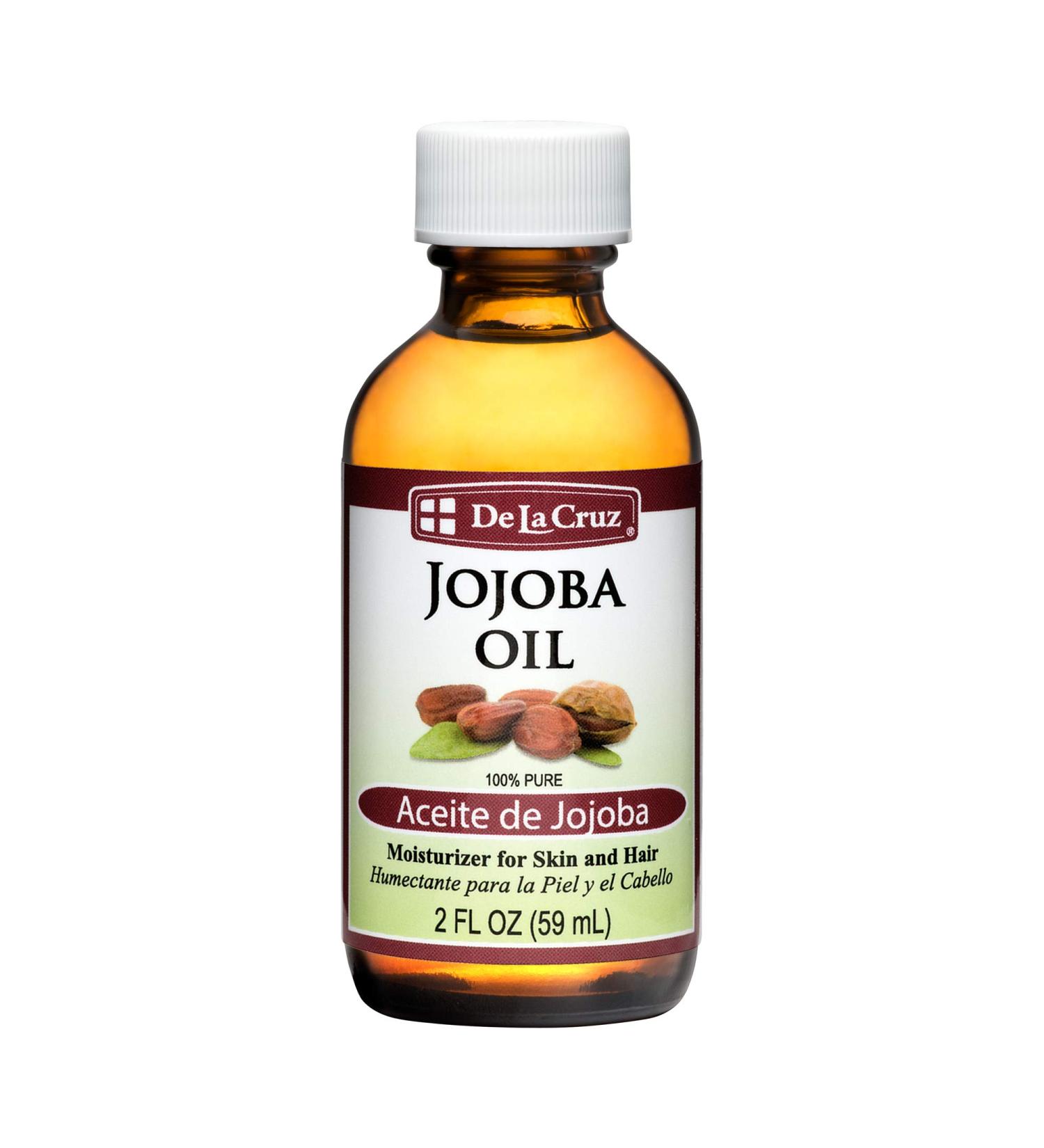 De La Cruz Jojoba Oil 2 fl oz - Pure, Moisturizing, Skincare Essential - Buy Online on GoSupps.com