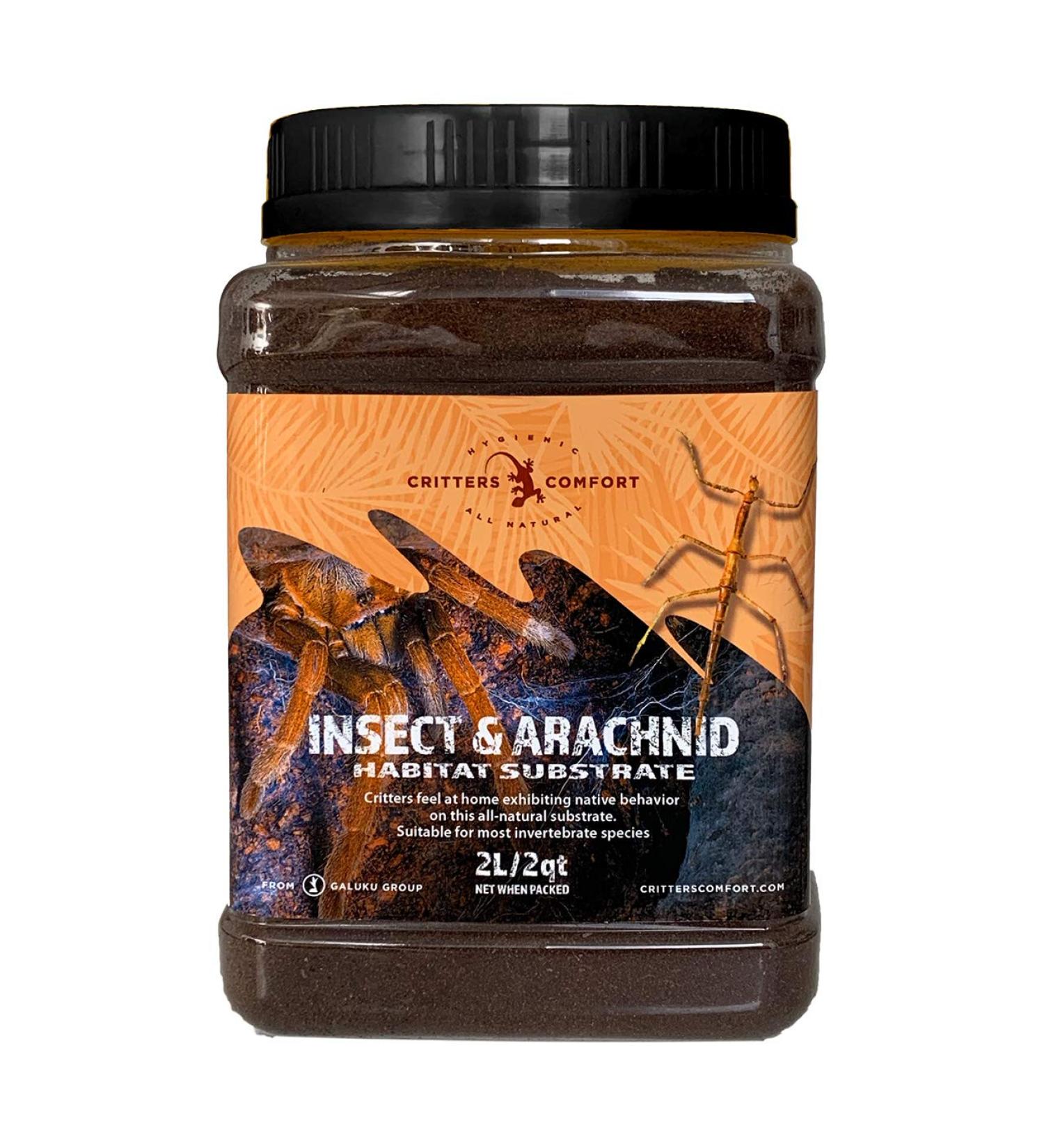 Critters Comfort Insect & Arachnid Habitat Substrate Natural Coconut Fiber 2L Jar - Buy Online on GoSupps.com