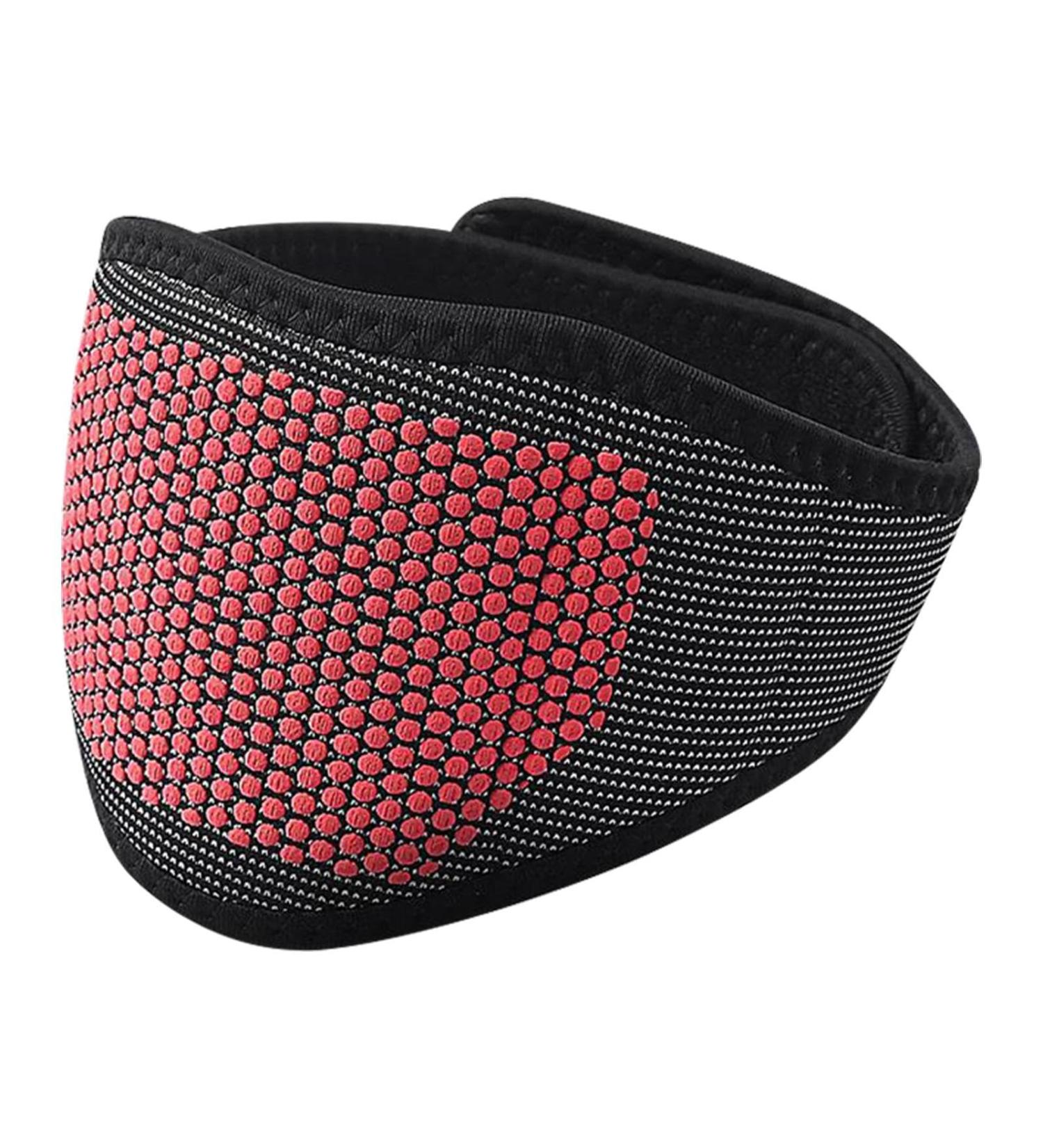 Fanelod Magnetic Wormwood Heating Neck Wrap | Adjustable Neck Warmer for Men & Women | Home Comfort with Fiber Design | Black-Red Dot  - Buy Online on GoSupps.com